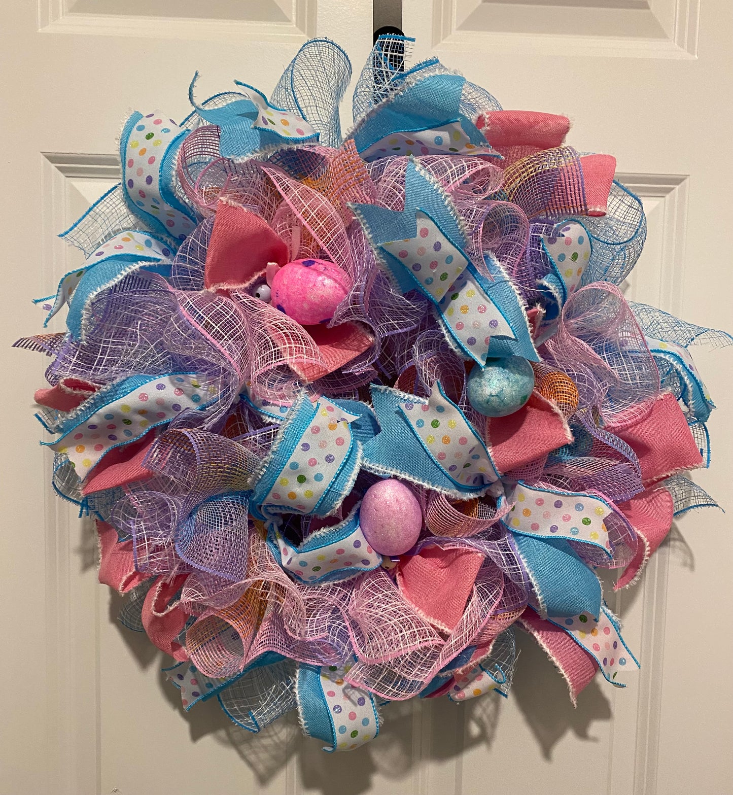 Easter Mesh Wreath #2 - 14"
