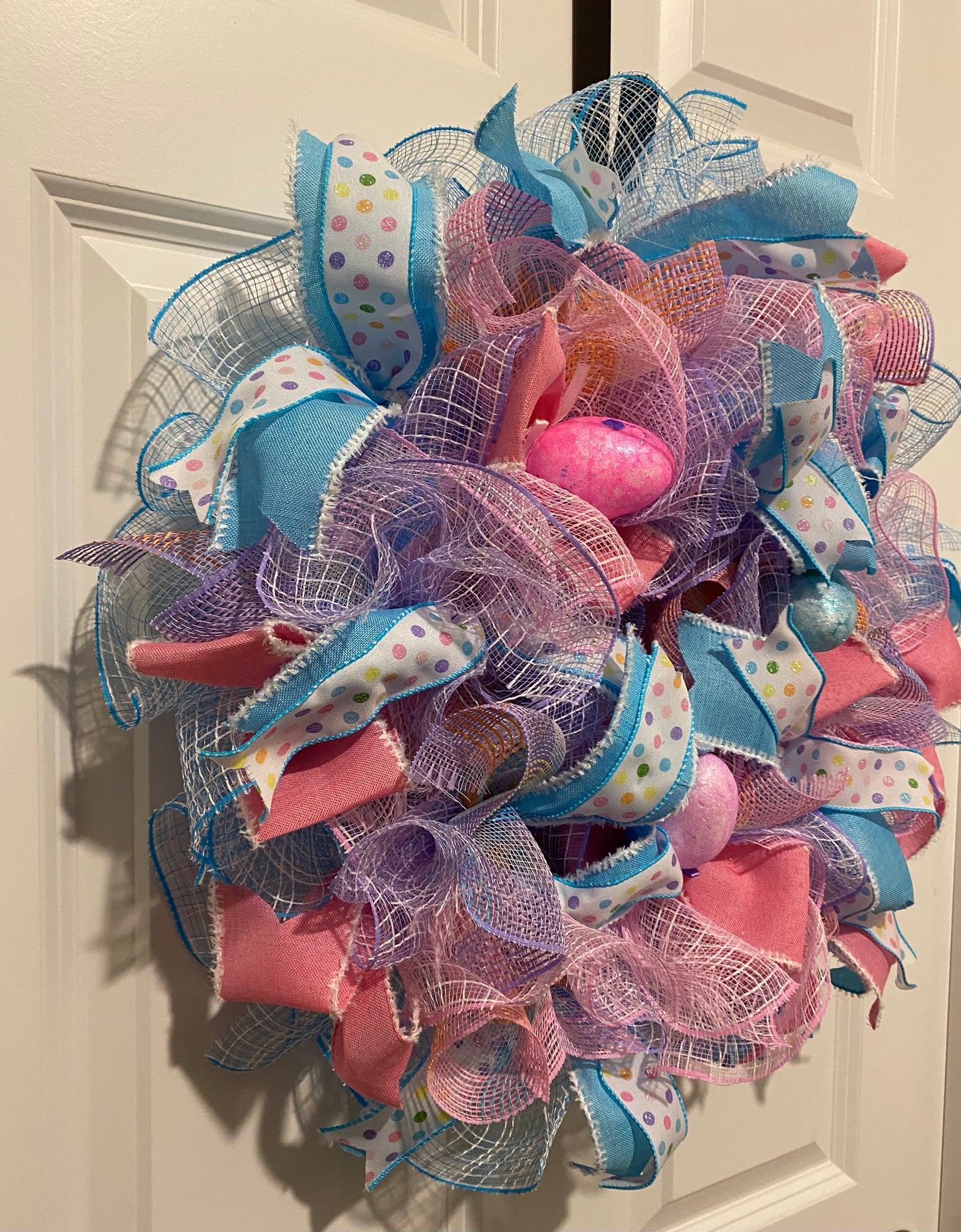 Easter Mesh Wreath #2 - 14"
