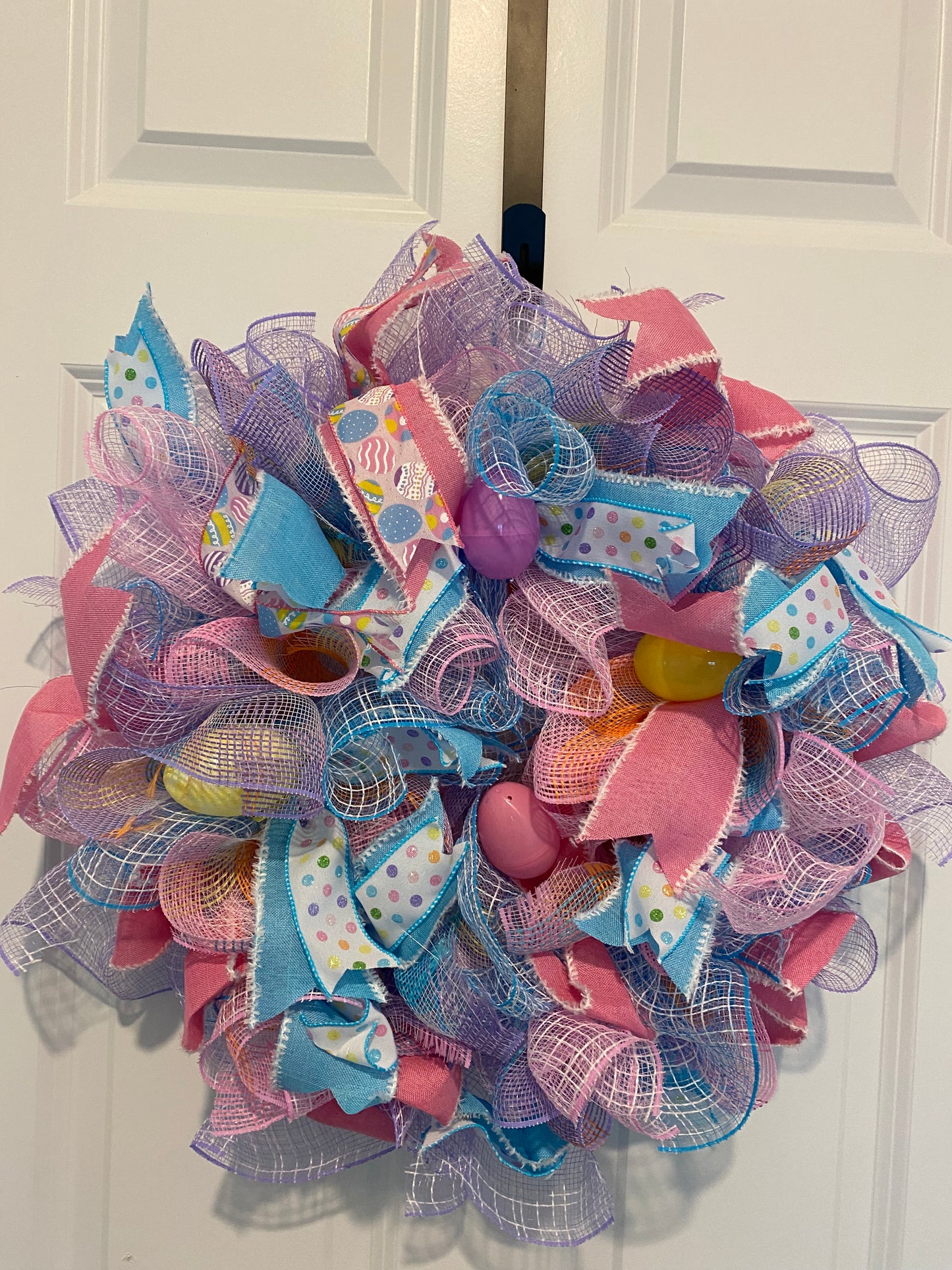 Easter Mesh Wreath #3 - 14"