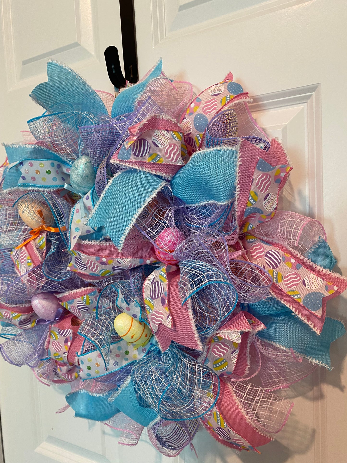Easter Mesh Wreath #4 - 14"