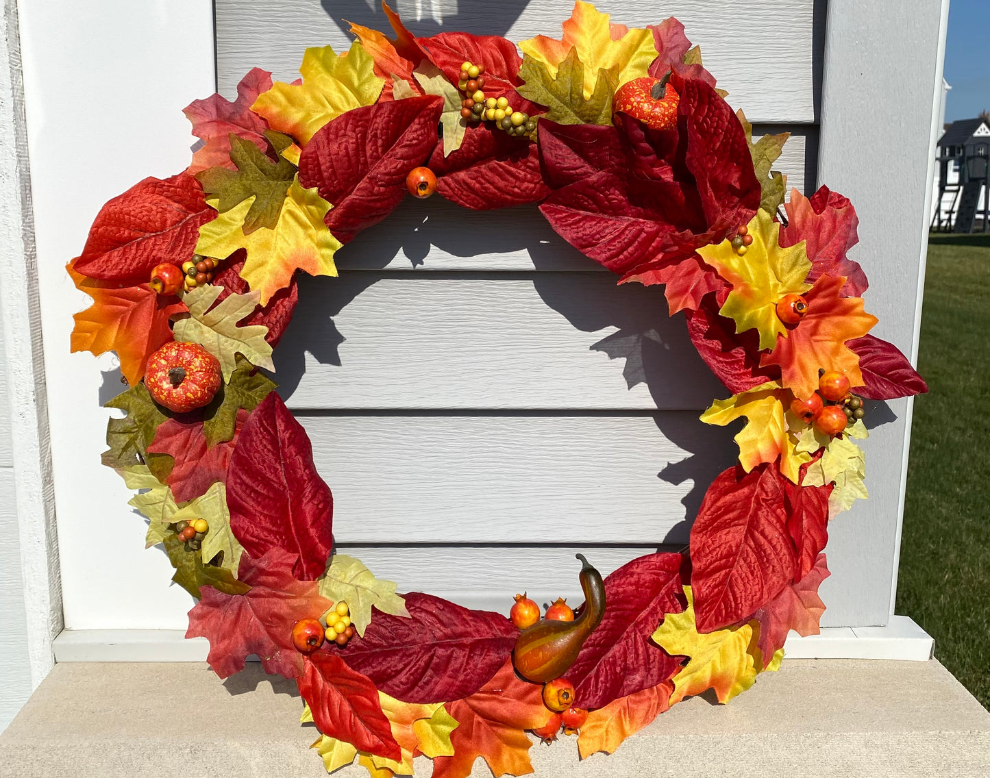 Fall Wreath (Harvest Decor) - 18"