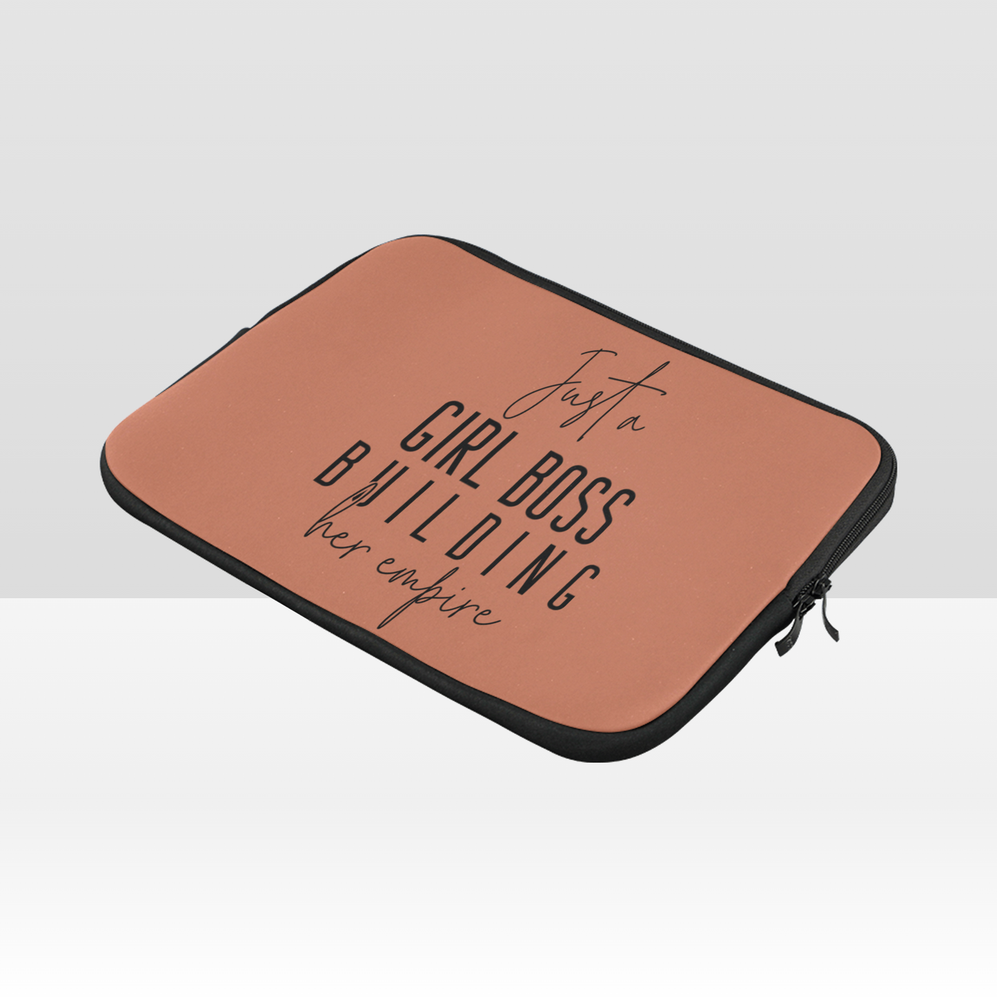 Just A Girl Boss Building Her Empire Laptop Sleeve - Blush
