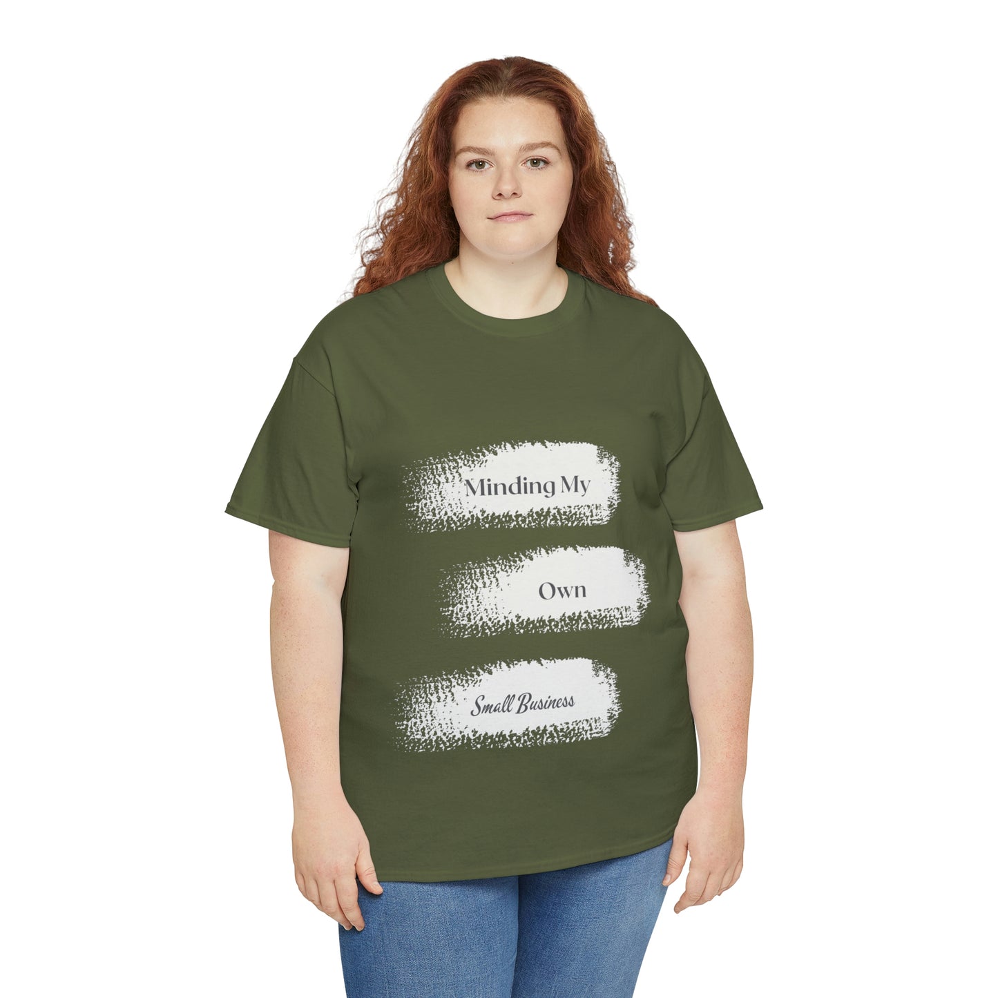Minding My Own Small Business Unisex Heavy Cotton Tee