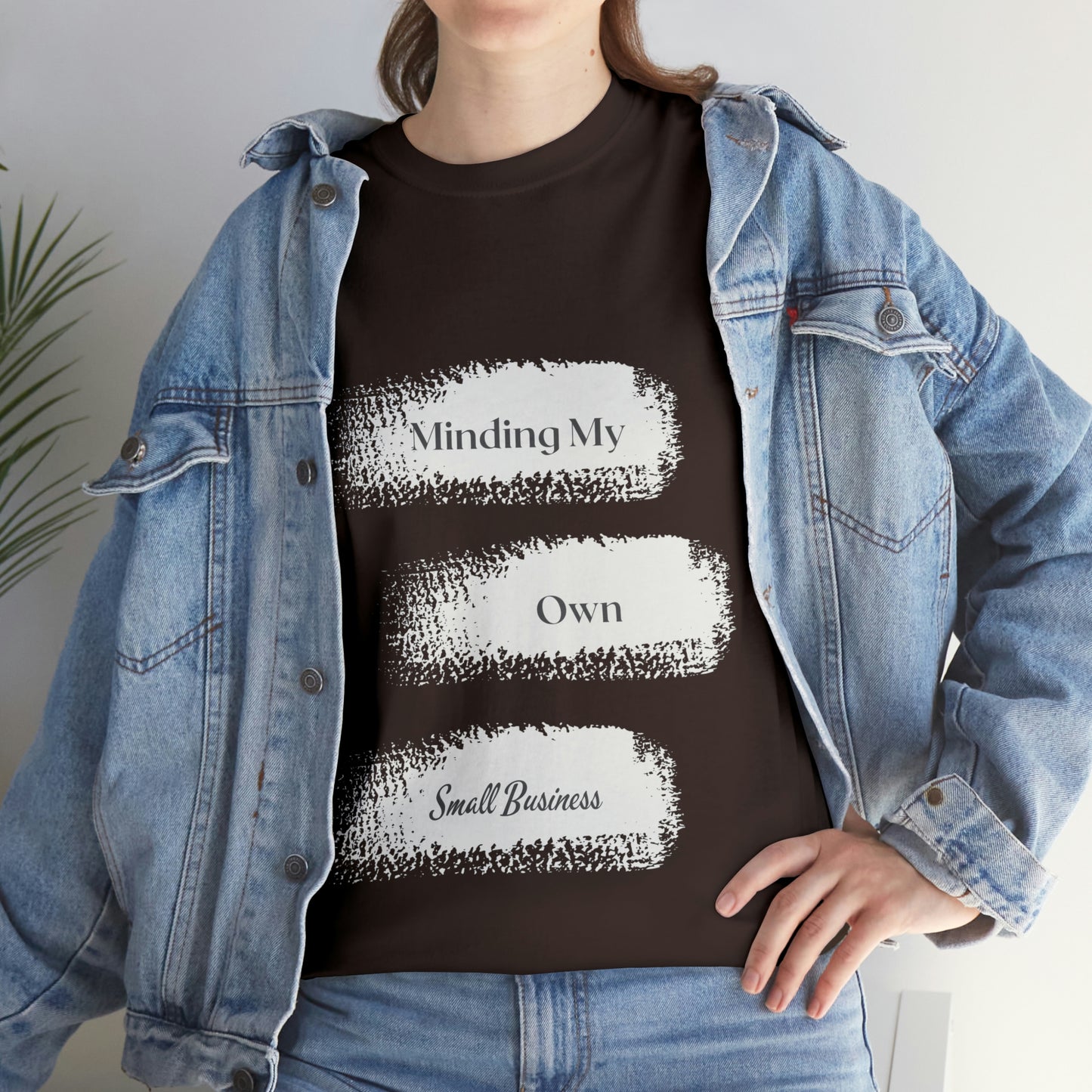 Minding My Own Small Business Unisex Heavy Cotton Tee