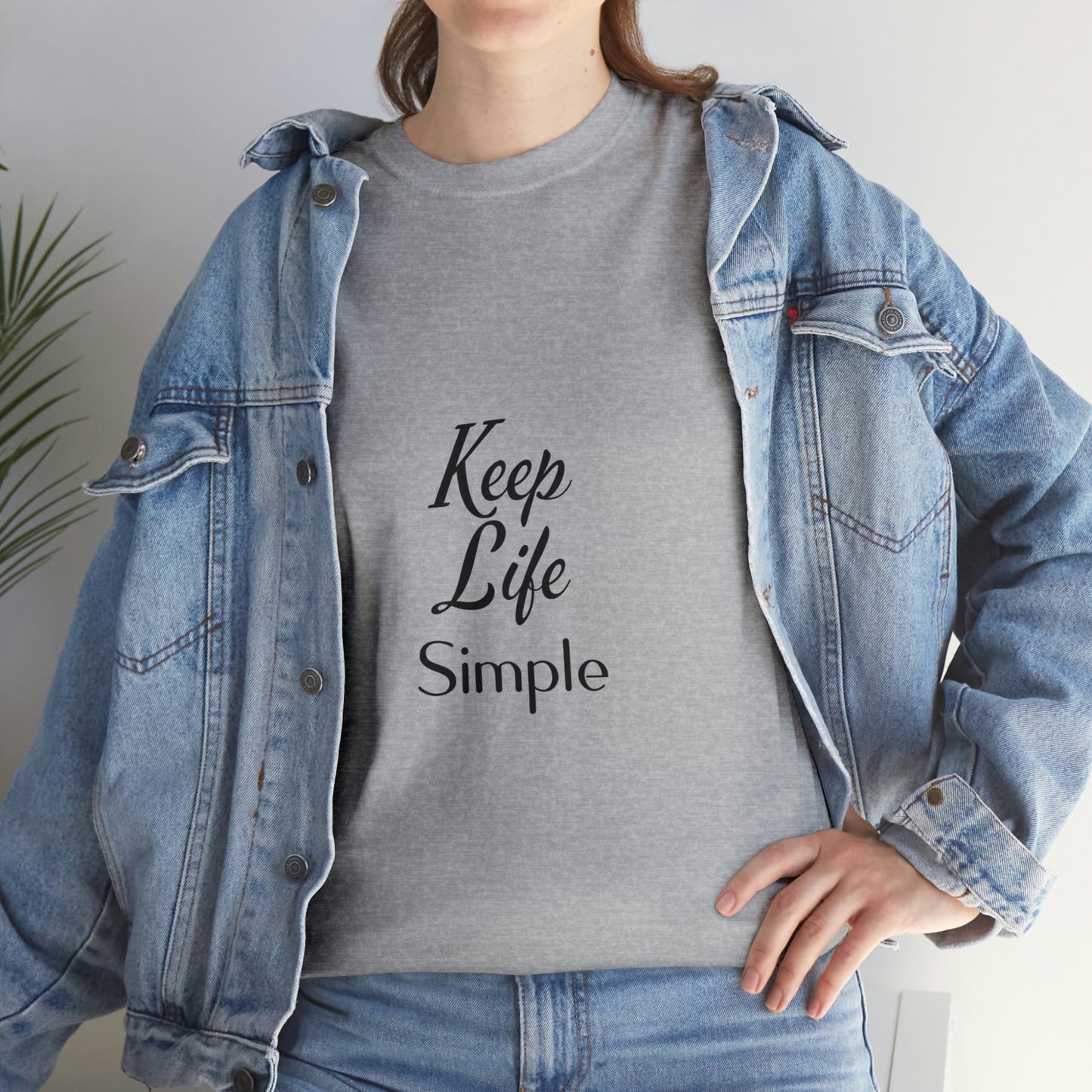 Keep Life Simple Unisex Heavy Cotton Tee