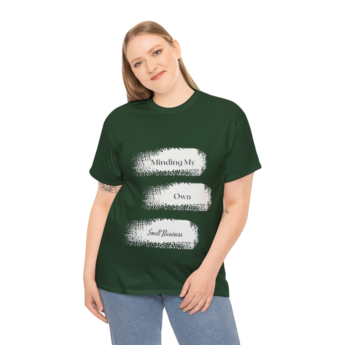 Minding My Own Small Business Unisex Heavy Cotton Tee