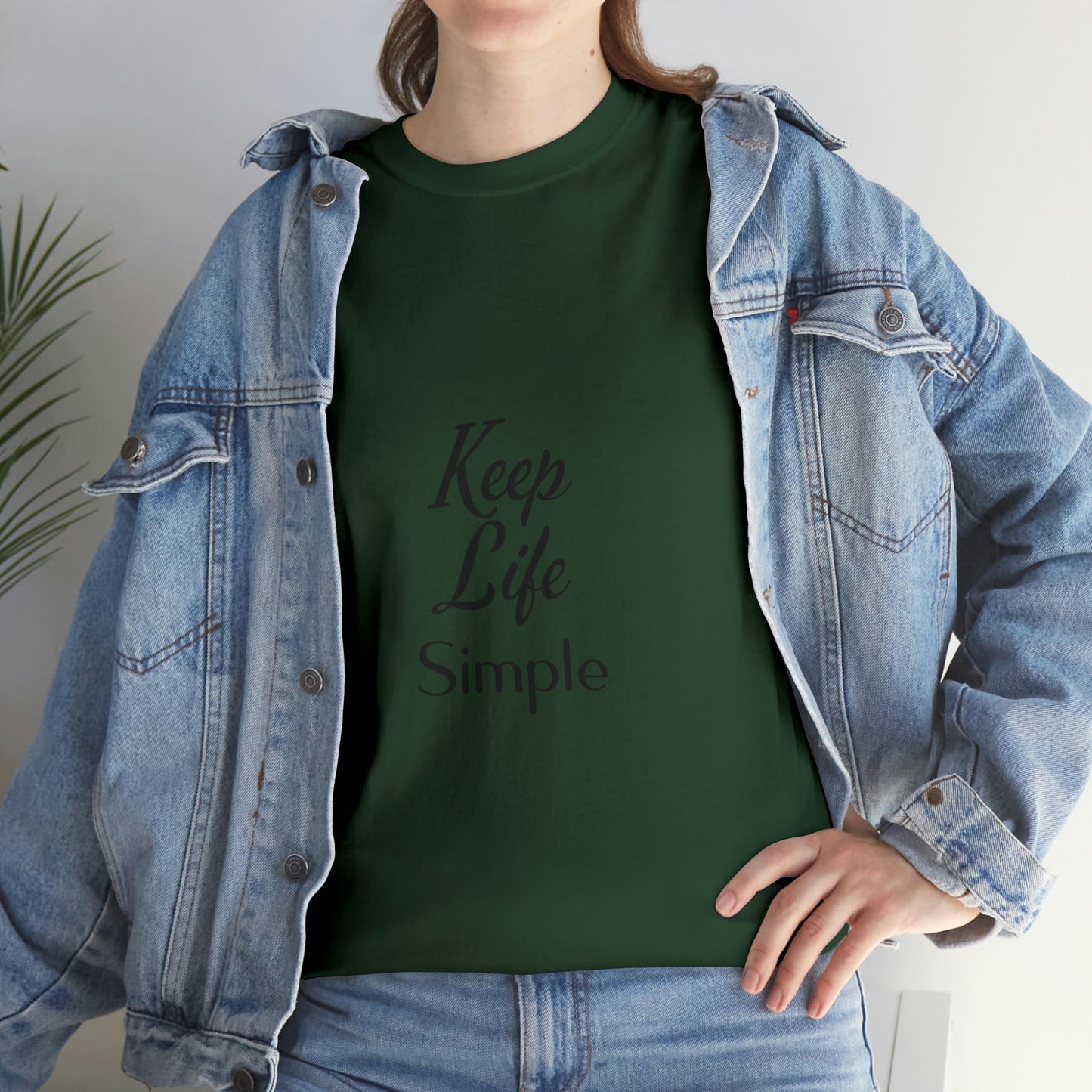 Keep Life Simple Unisex Heavy Cotton Tee