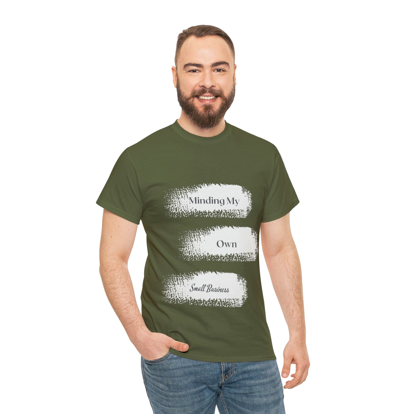 Minding My Own Small Business Unisex Heavy Cotton Tee