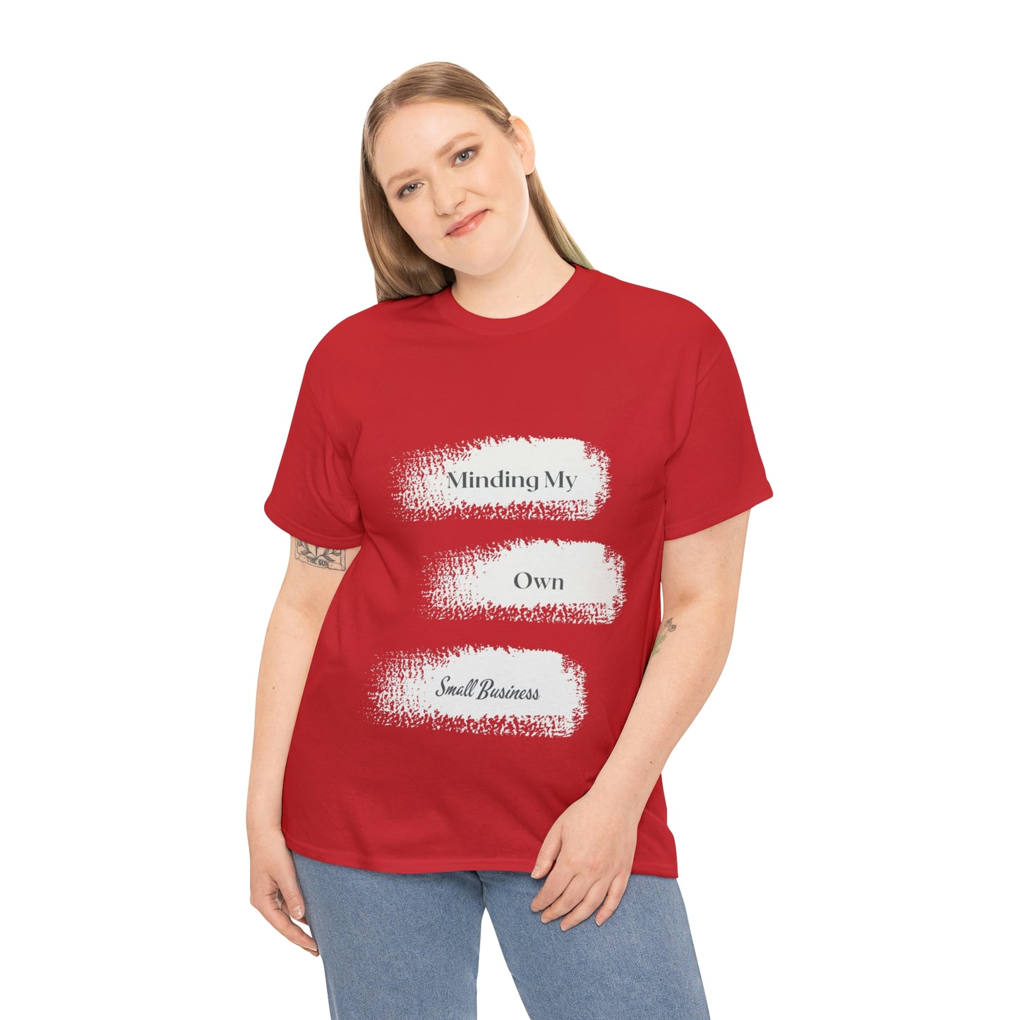 Minding My Own Small Business Unisex Heavy Cotton Tee