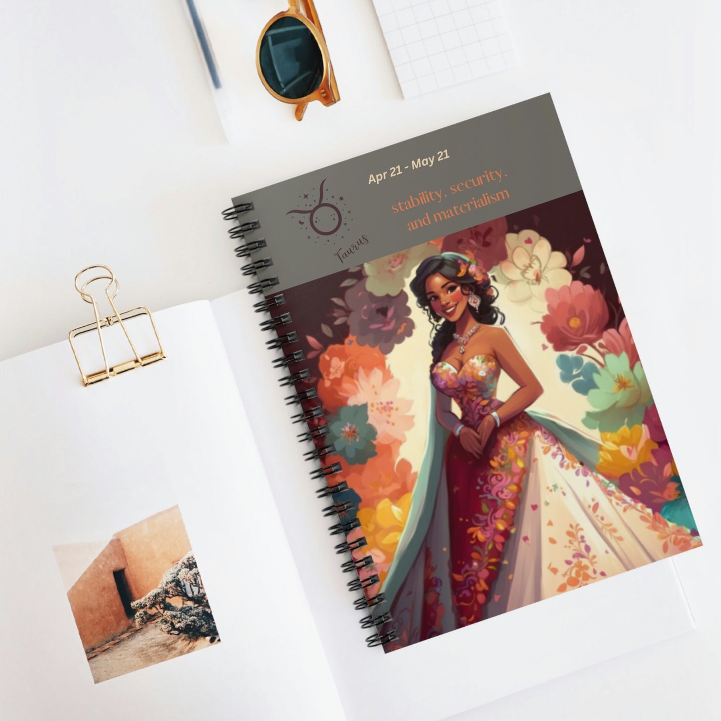 Astrology Collection (Taurus) - Middle Eastern and Indian Culture Journal - Ruled Line