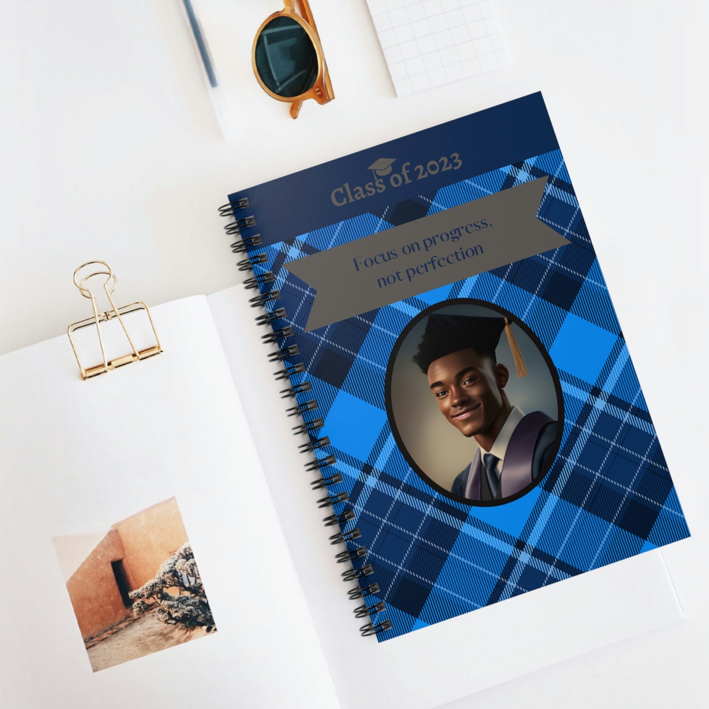 Class of 2023 Graduate Journal - (AA Young Man 1) - Ruled Line