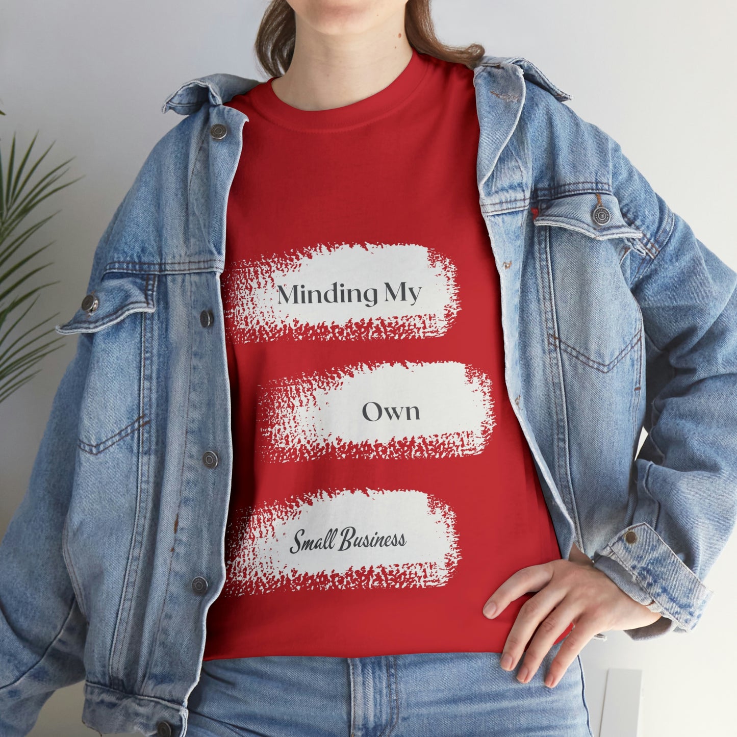 Minding My Own Small Business Unisex Heavy Cotton Tee