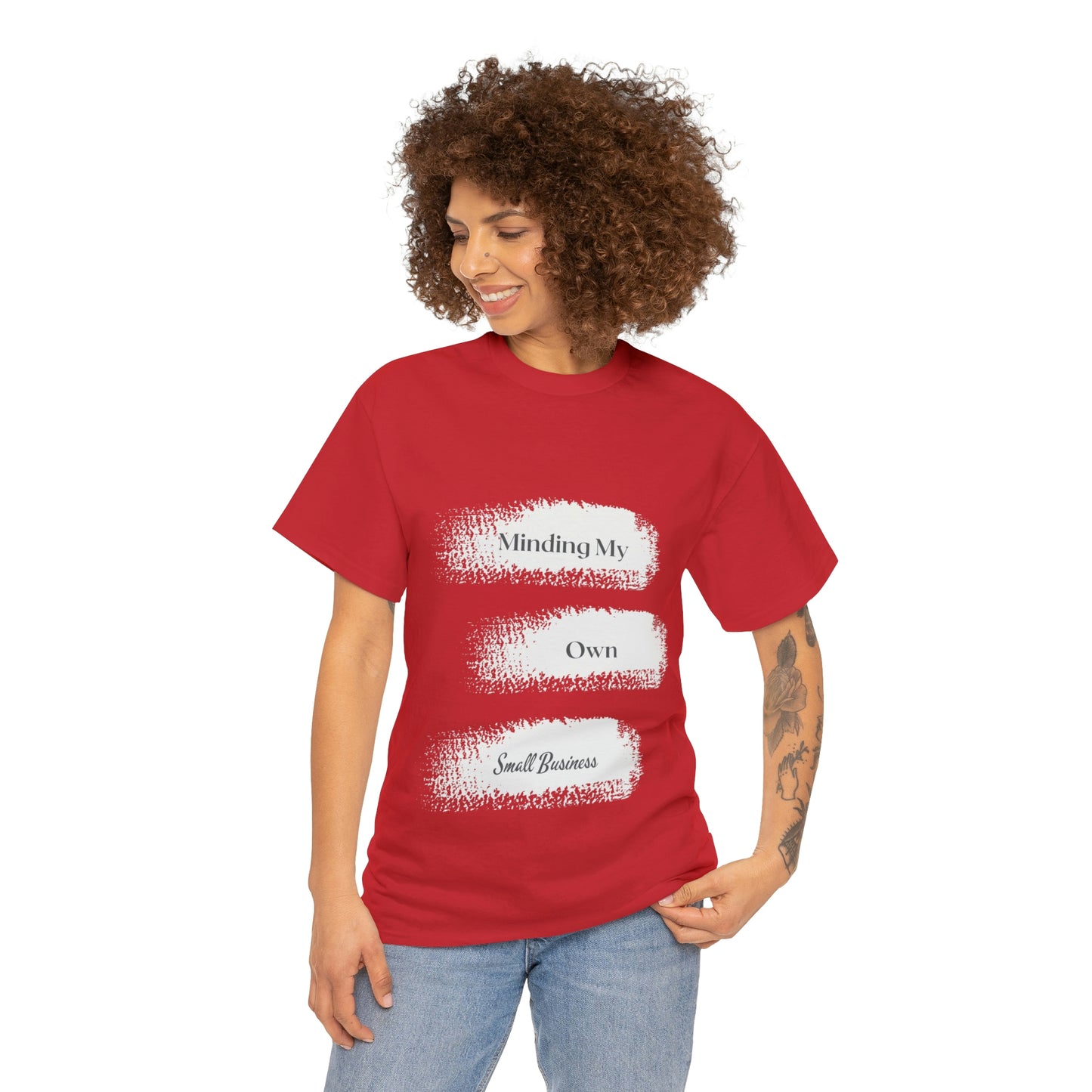 Minding My Own Small Business Unisex Heavy Cotton Tee