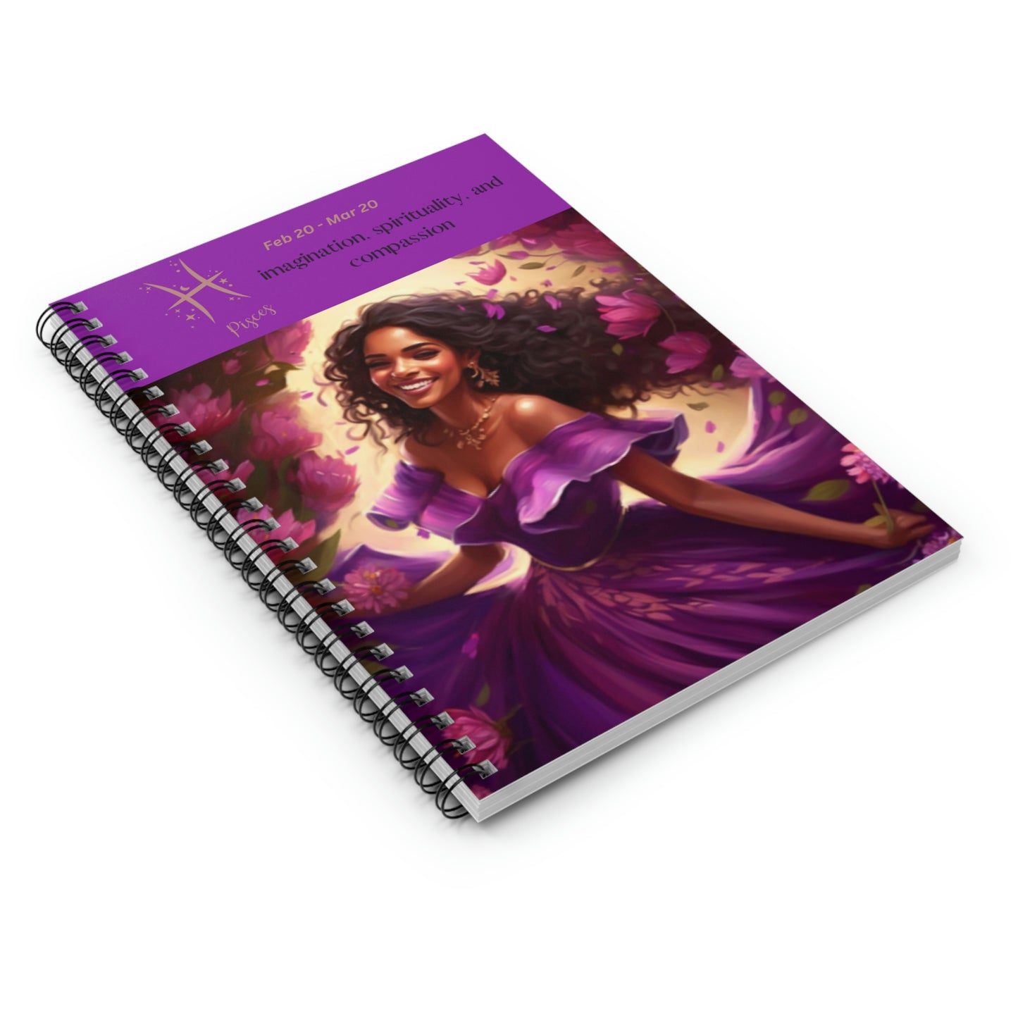 Astrology Collection (Pisces) - Middle Eastern and Indian Culture Journal - Ruled Line