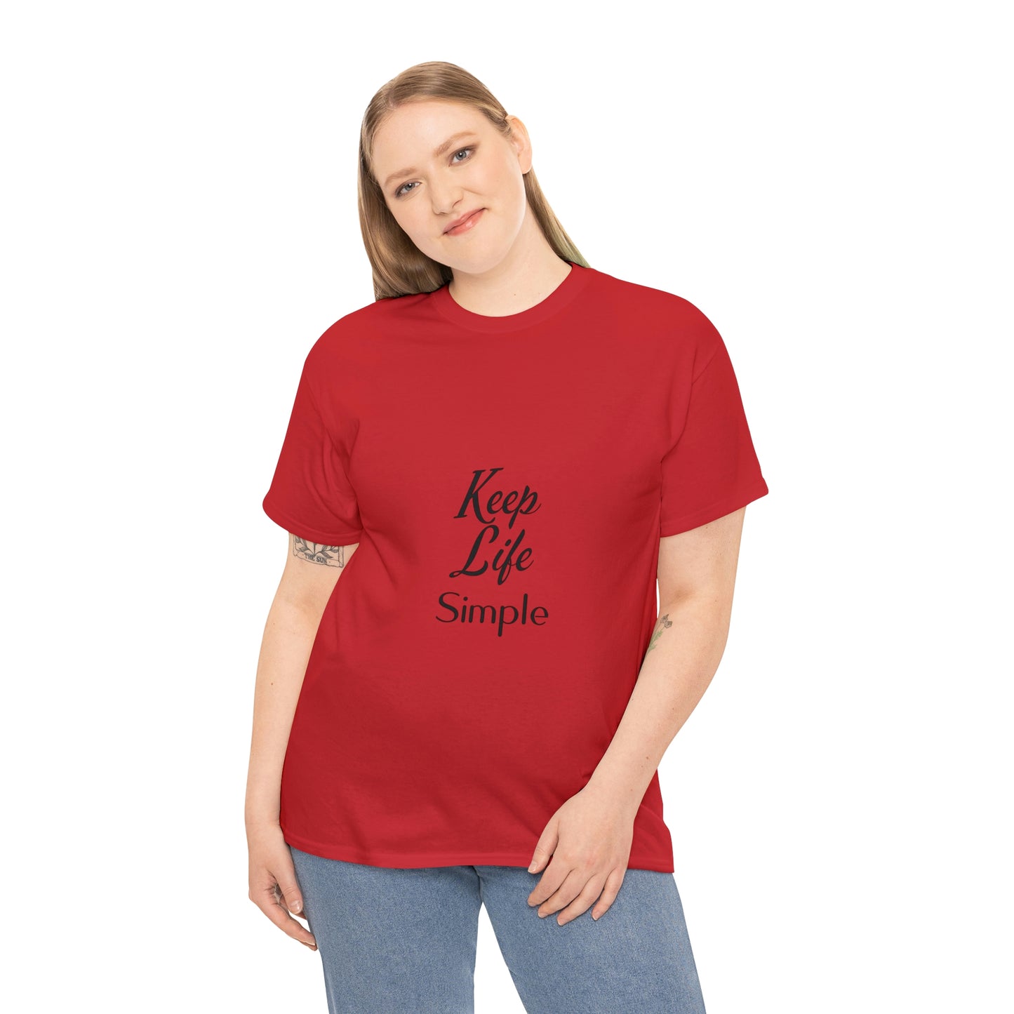 Keep Life Simple Unisex Heavy Cotton Tee