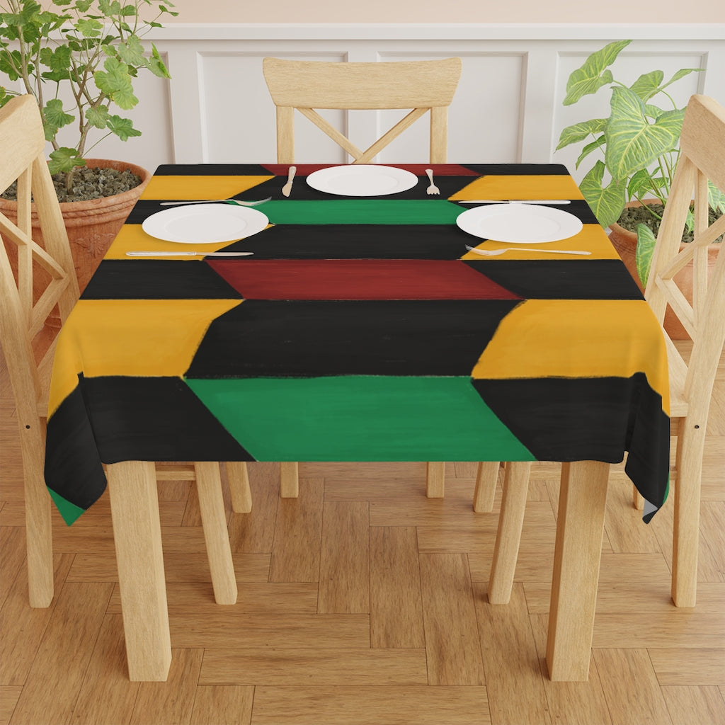 Kwanzaa Table Cloth (red/green/black/gold)