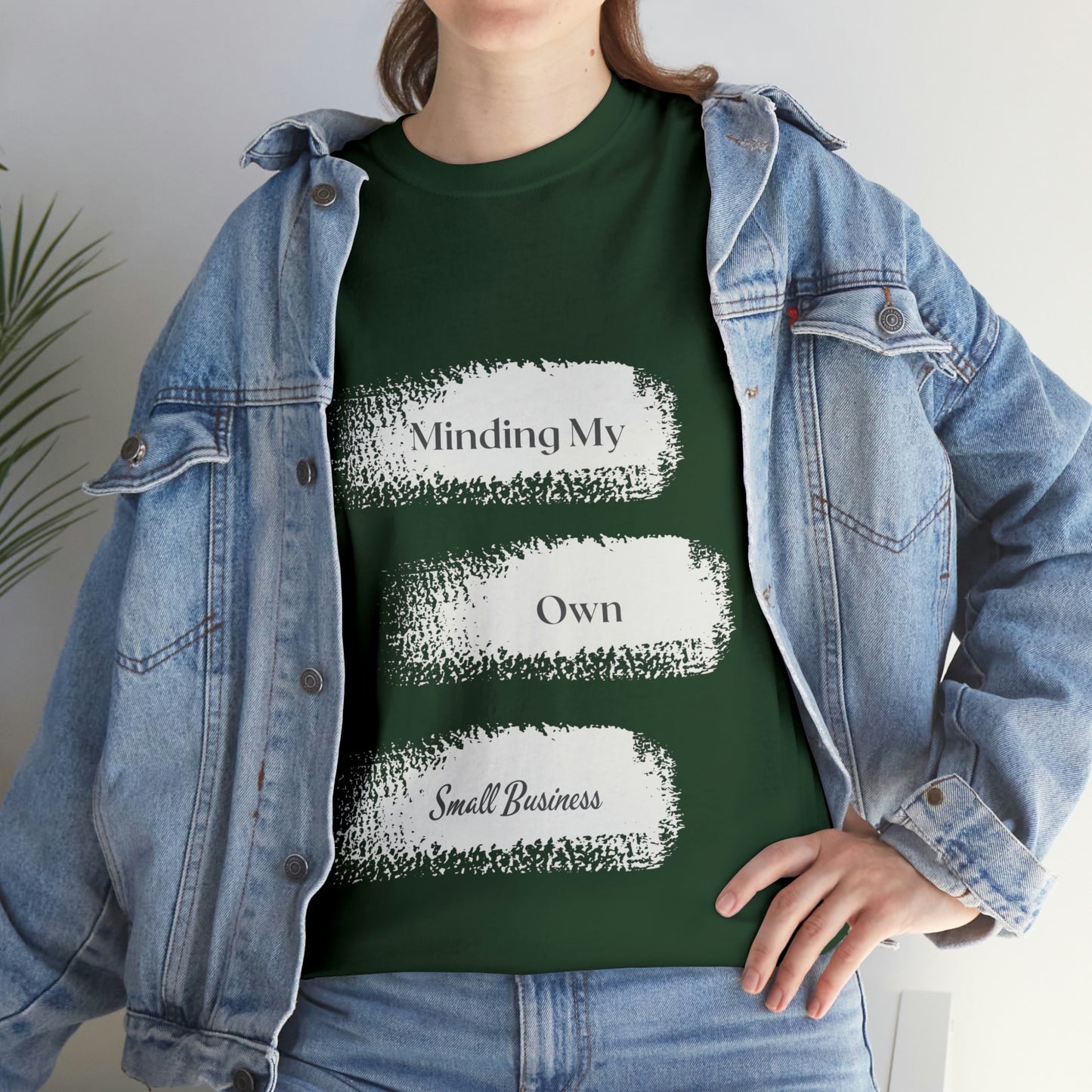 Minding My Own Small Business Unisex Heavy Cotton Tee