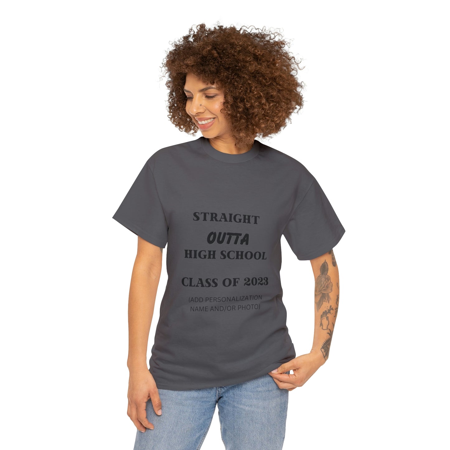 Straight Outta High School T-shirt 2023 Graduation T-shirt (PERSONALIZED)