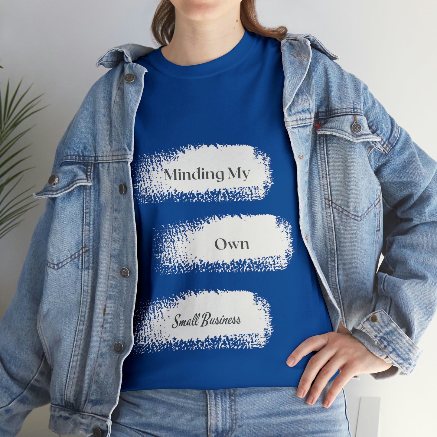 Minding My Own Small Business Unisex Heavy Cotton Tee