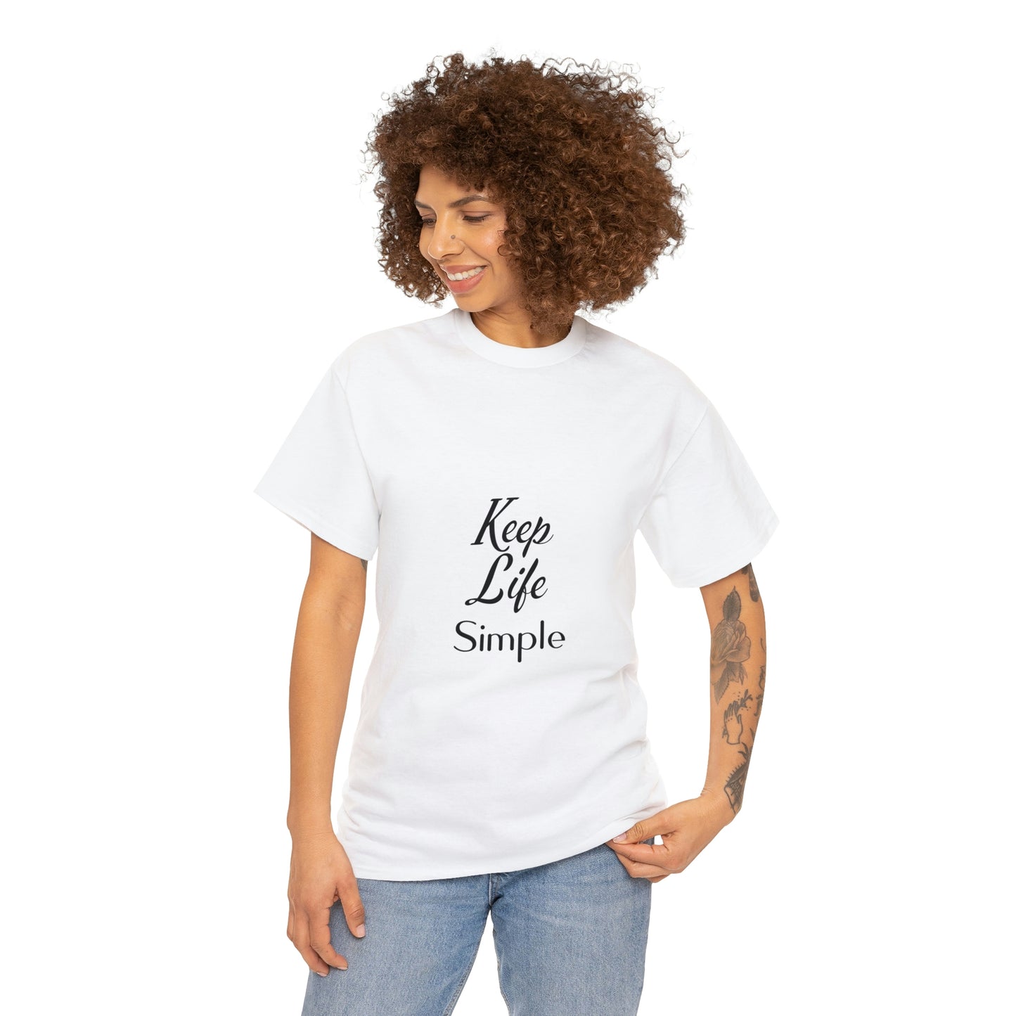 Keep Life Simple Unisex Heavy Cotton Tee