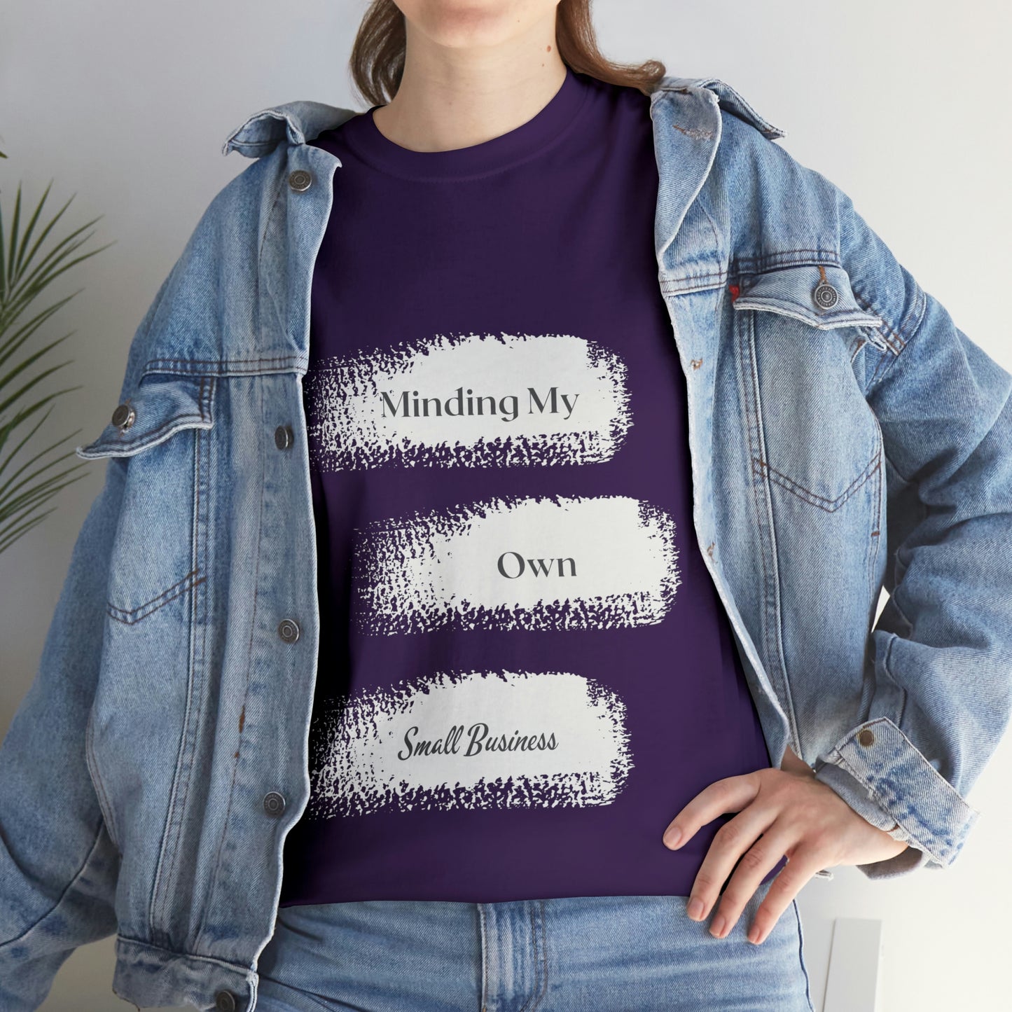Minding My Own Small Business Unisex Heavy Cotton Tee