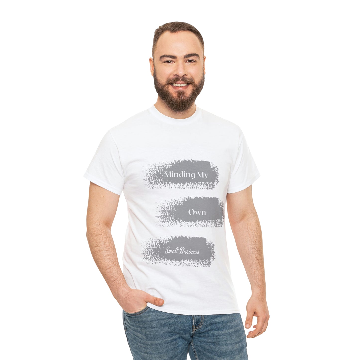 Minding My Own Small Business Unisex Heavy Cotton Tee