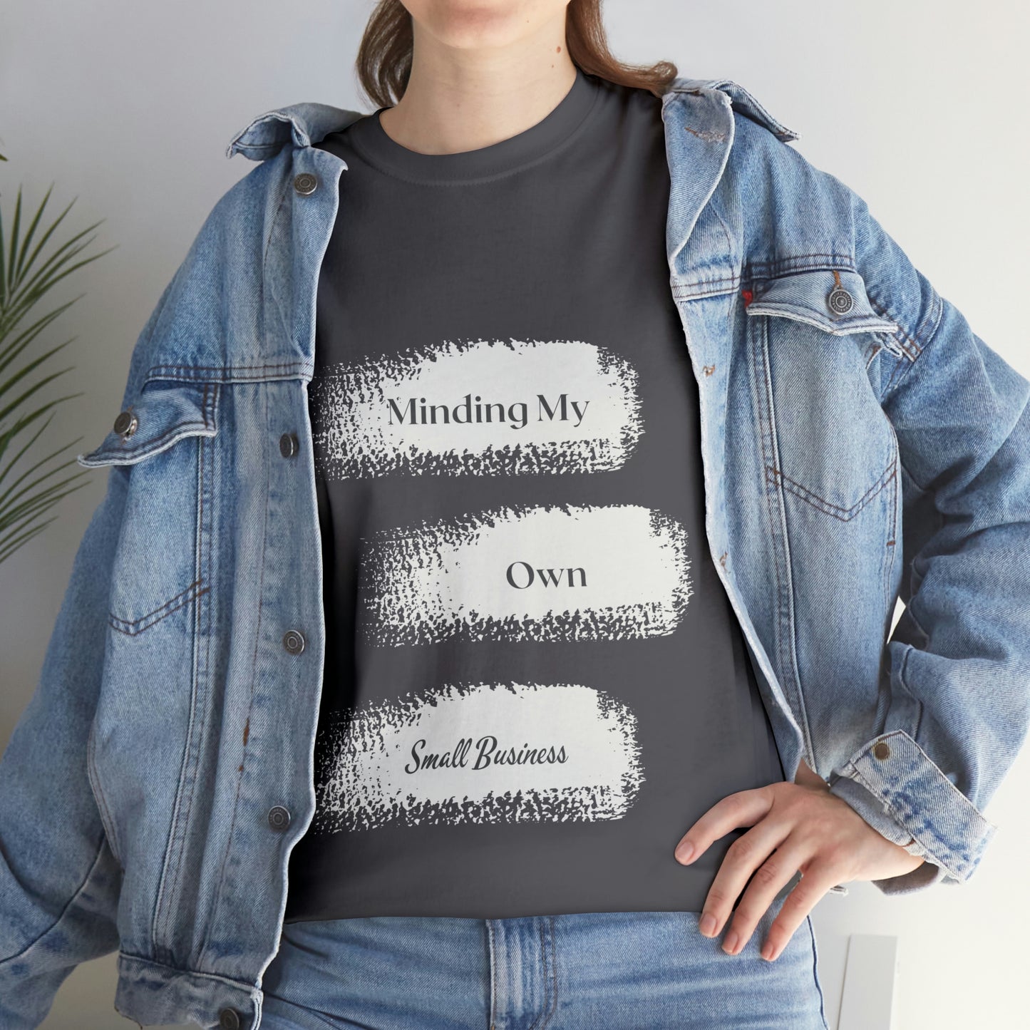 Minding My Own Small Business Unisex Heavy Cotton Tee