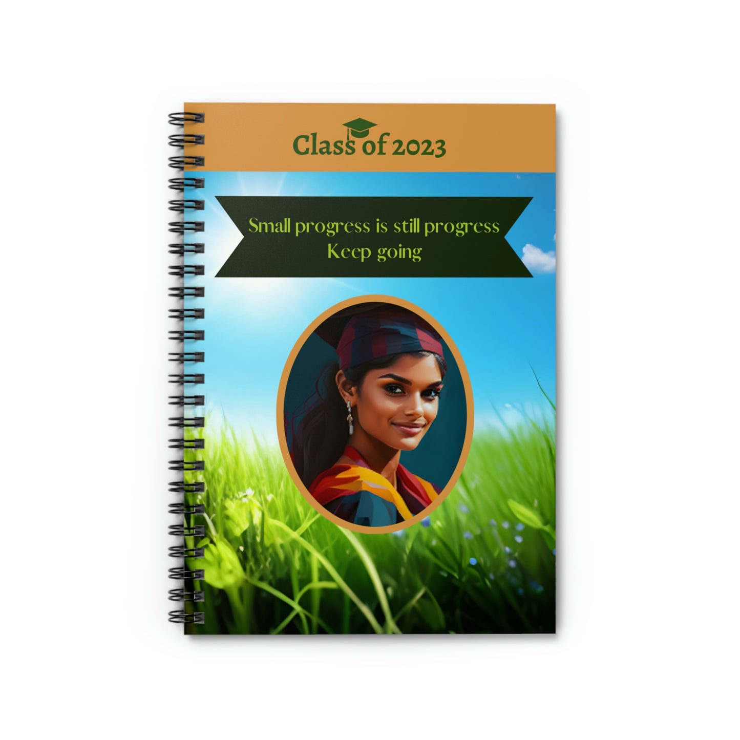 Class of 2023 Graduate Journal - (Indian Young Lady 2) - Ruled Line