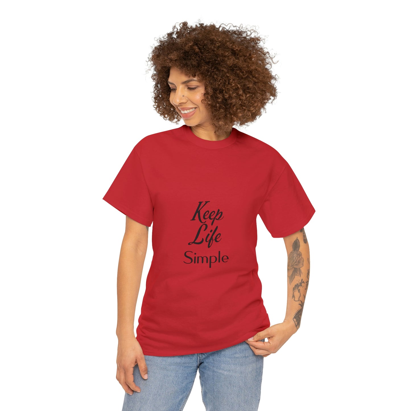 Keep Life Simple Unisex Heavy Cotton Tee