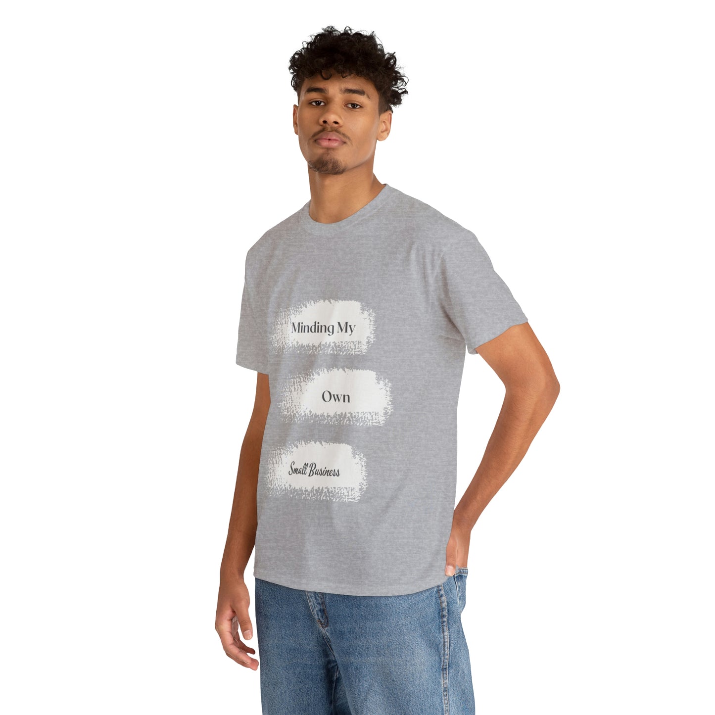 Minding My Own Small Business Unisex Heavy Cotton Tee