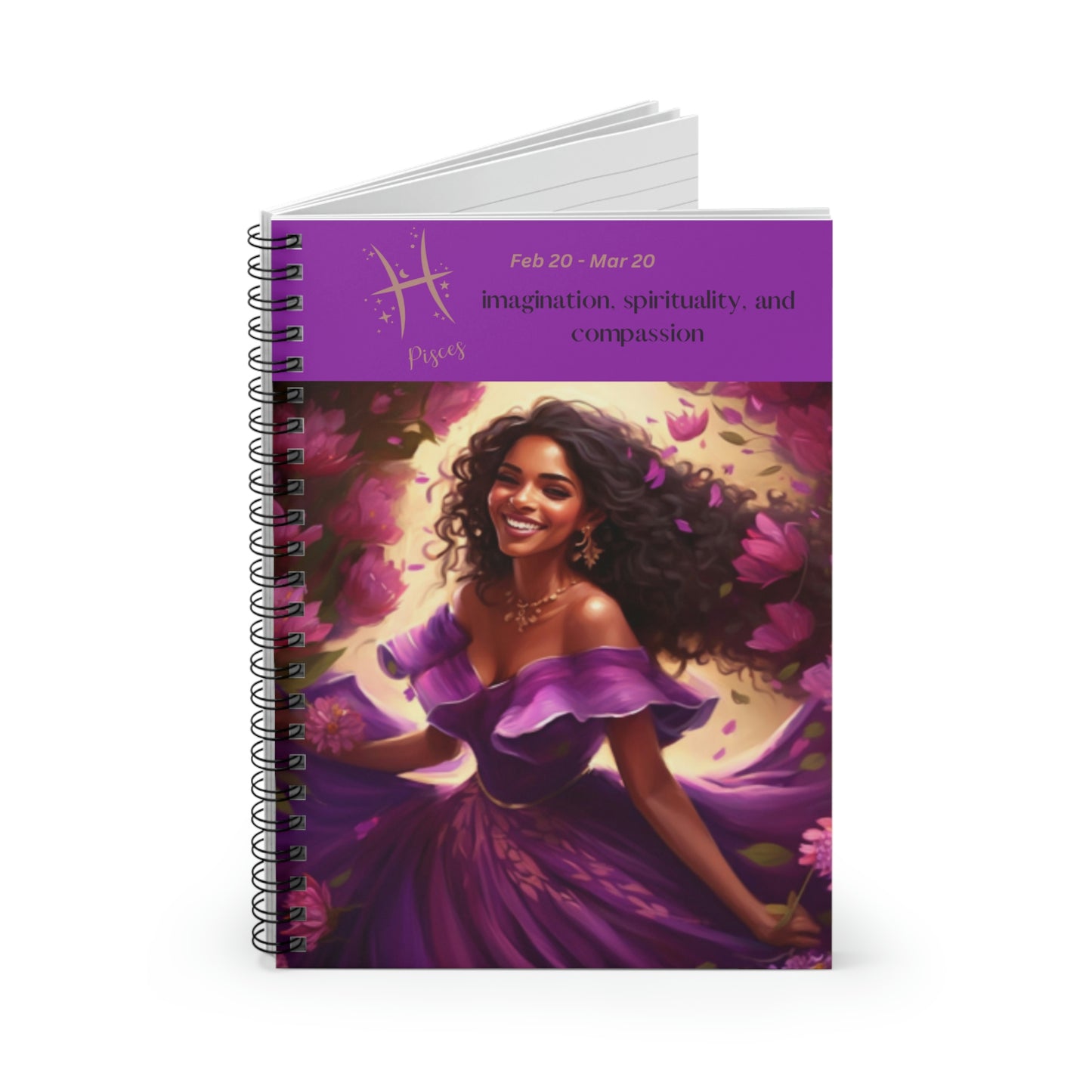 Astrology Collection (Pisces) - Middle Eastern and Indian Culture Journal - Ruled Line