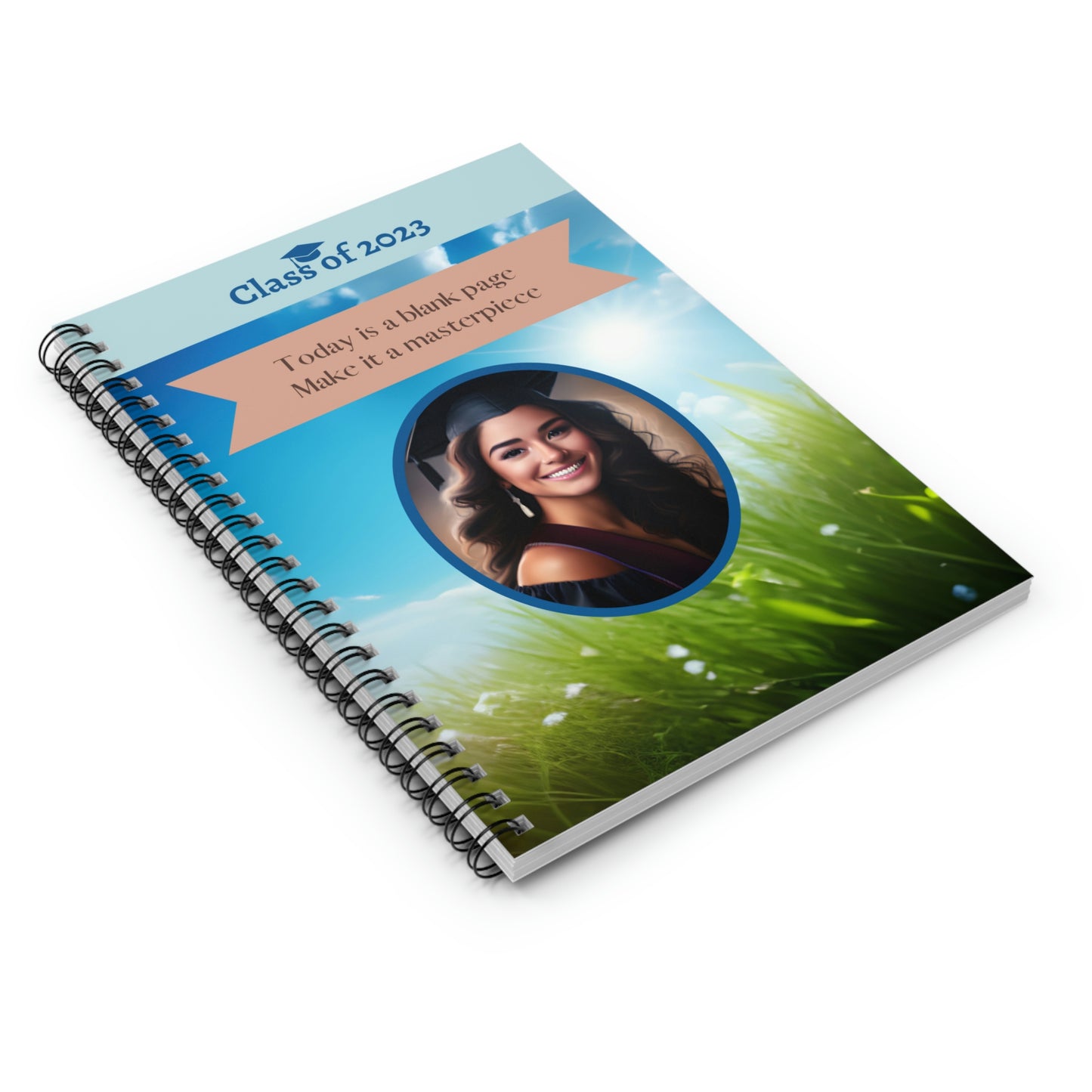 Class of 2023 Graduate Journal - (Latina Young Lady 2) - Ruled Line