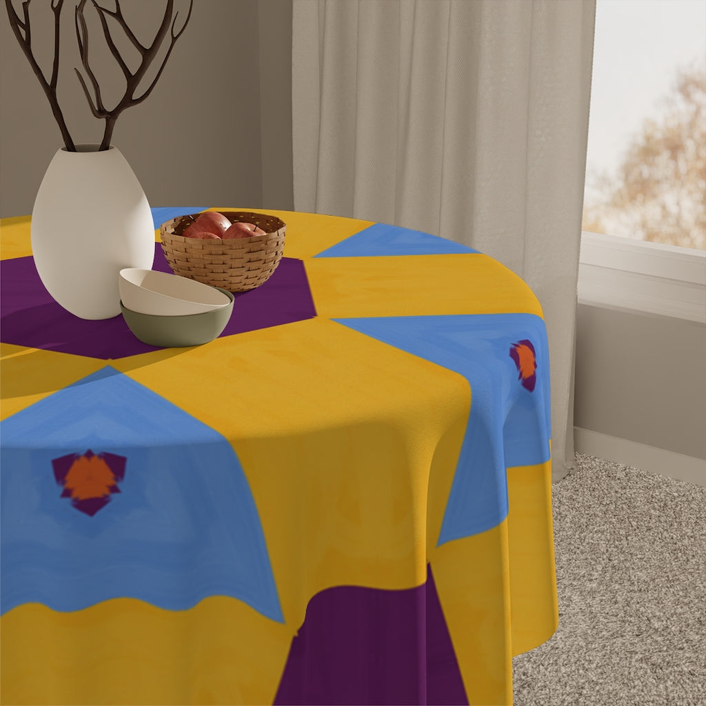 Kwanzaa Table Cloth (yellow/purple)