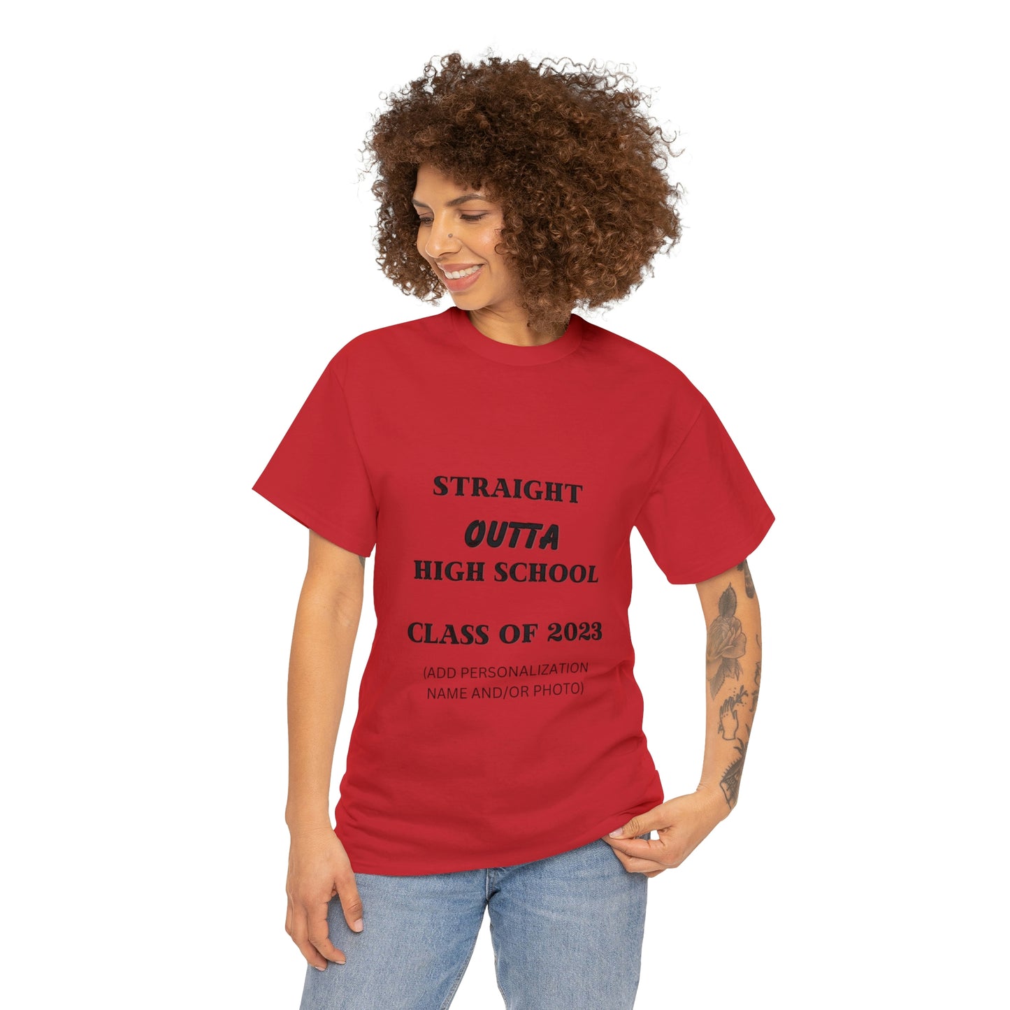 Straight Outta High School T-shirt 2023 Graduation T-shirt (PERSONALIZED)