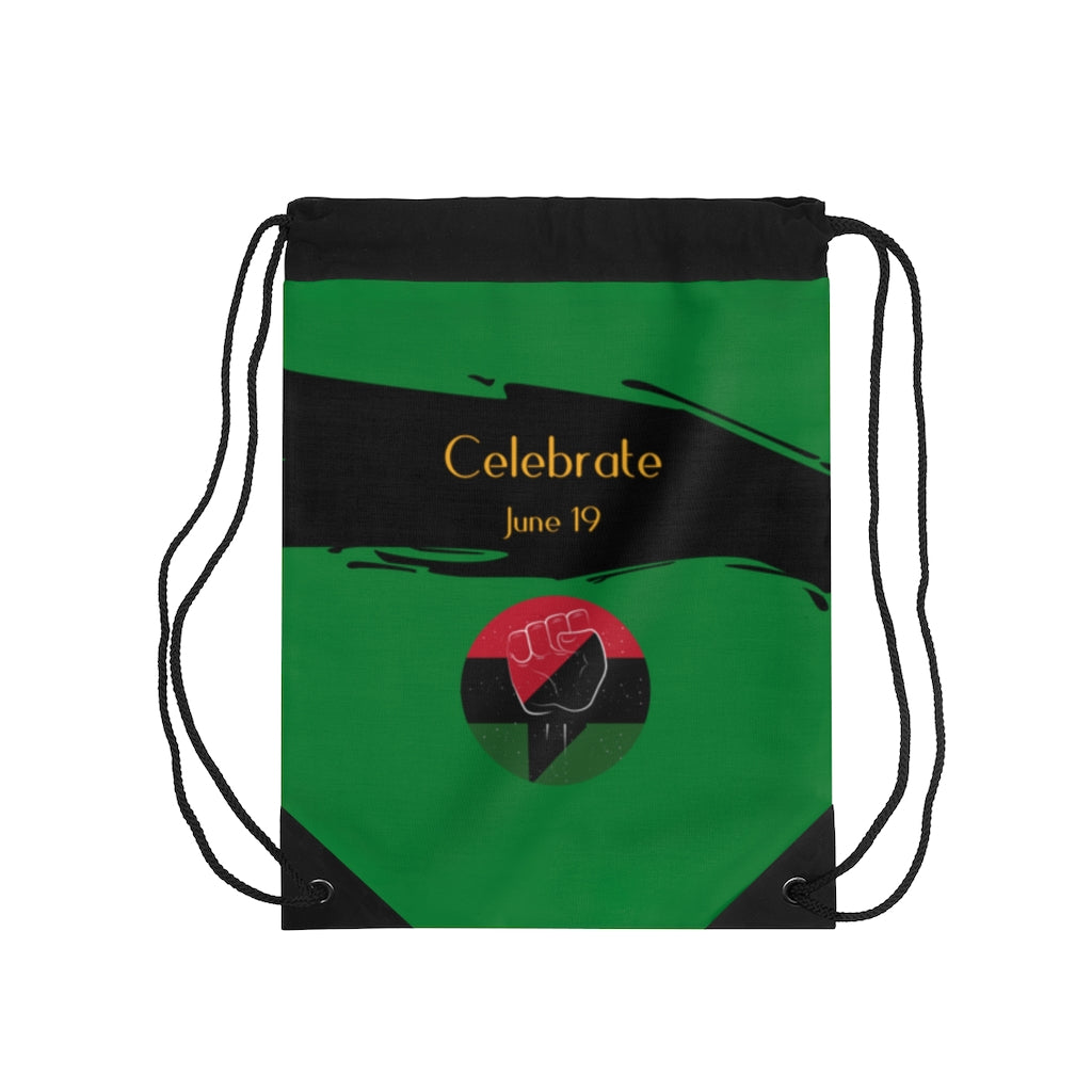 Juneteenth 3 Drawstring Bag