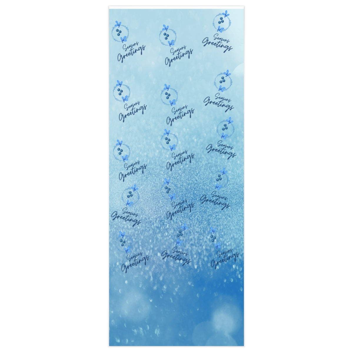 Blue Seasons Greetings - Wrapping Paper