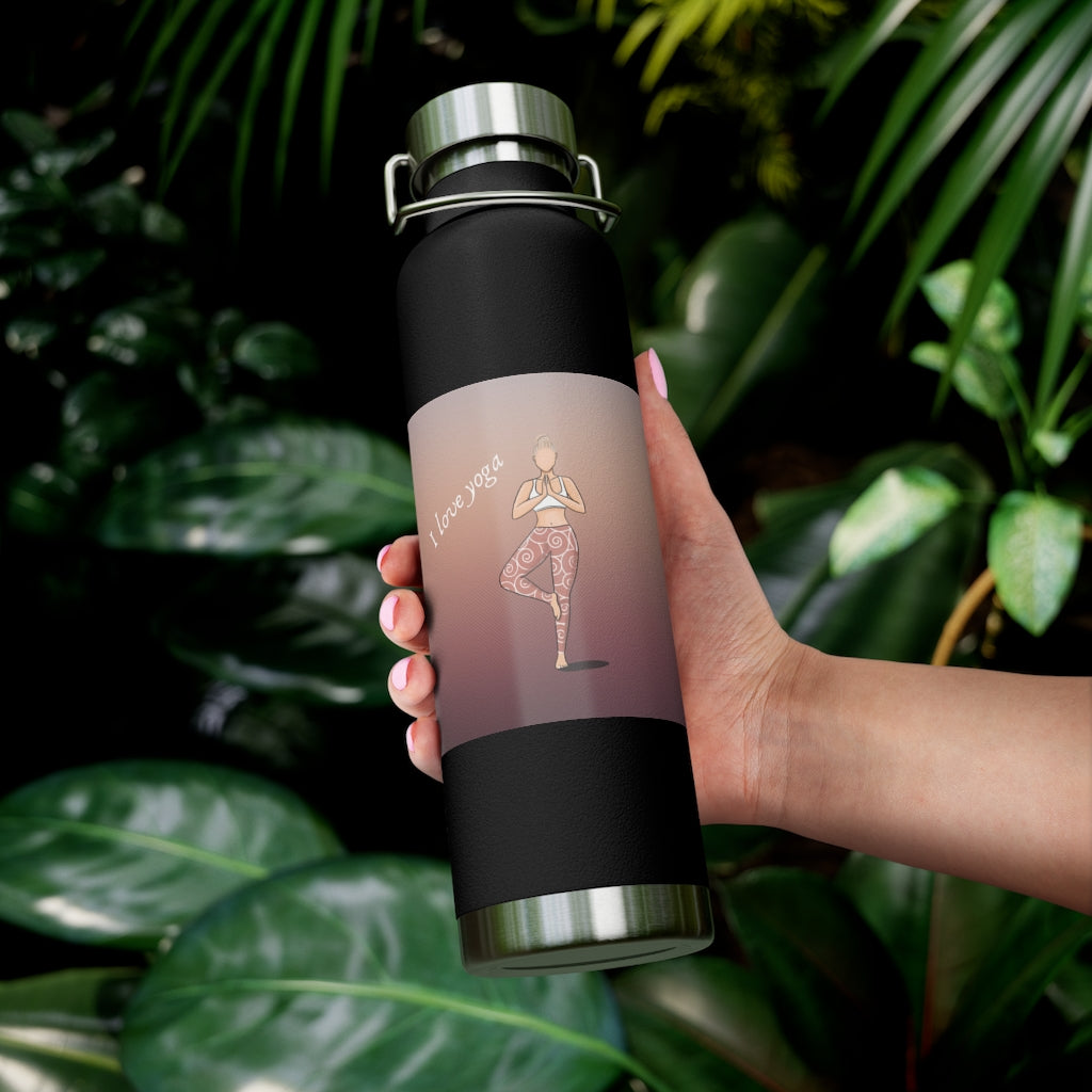 I Love Yoga Vacuum Insulated Bottle....