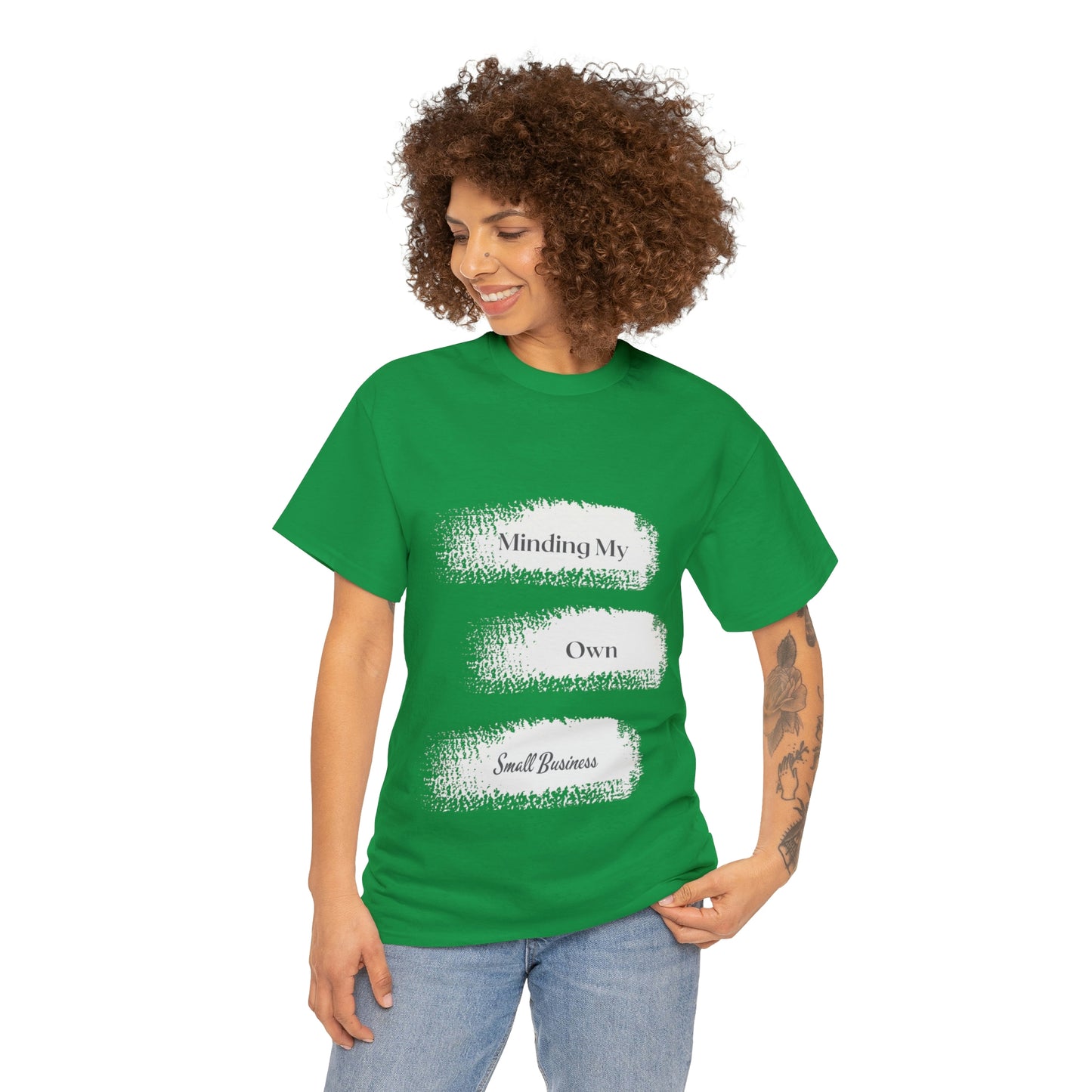 Minding My Own Small Business Unisex Heavy Cotton Tee