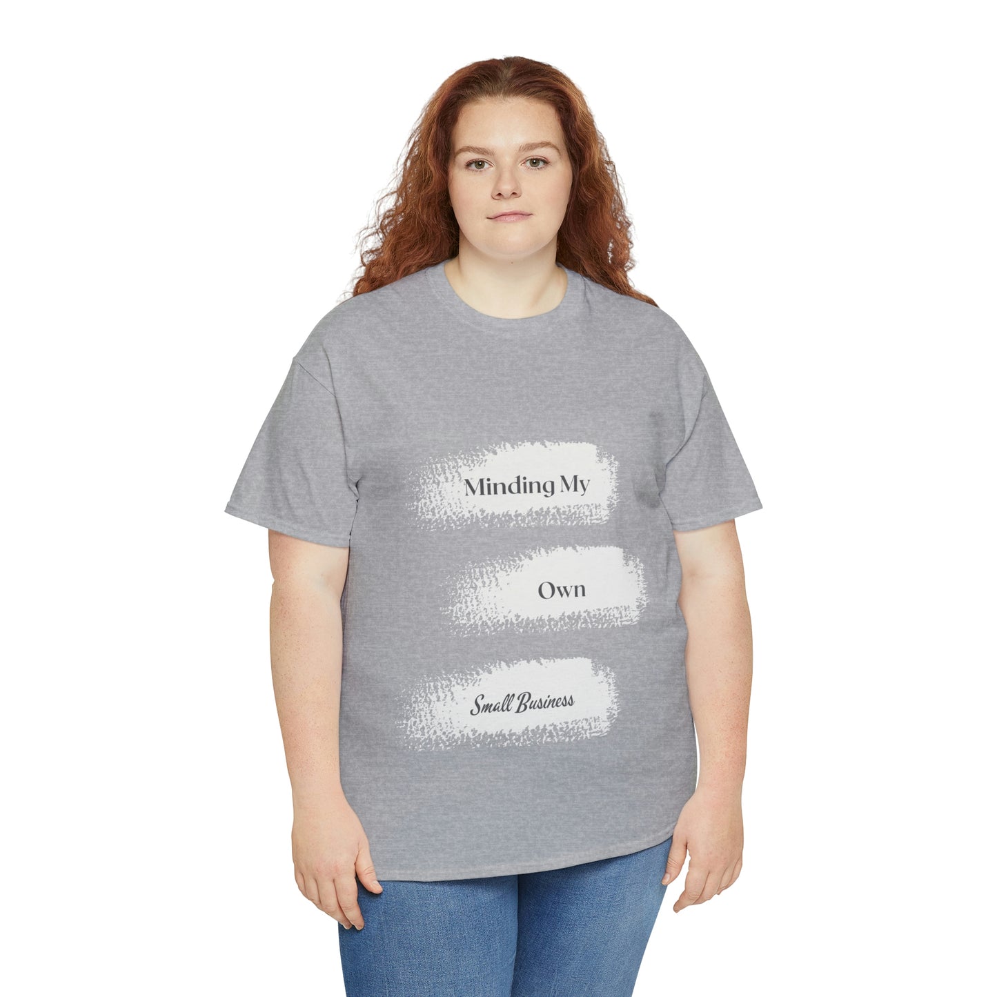 Minding My Own Small Business Unisex Heavy Cotton Tee