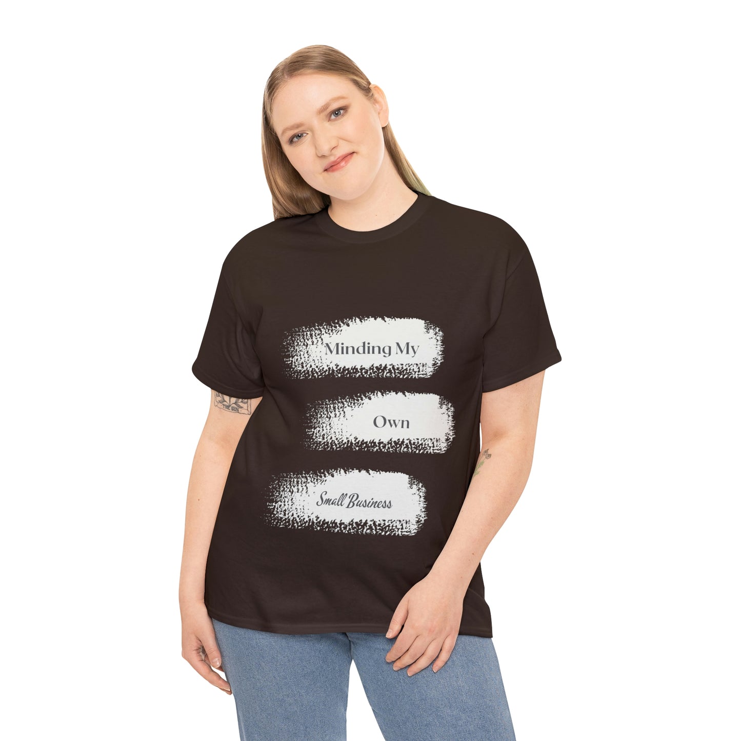 Minding My Own Small Business Unisex Heavy Cotton Tee