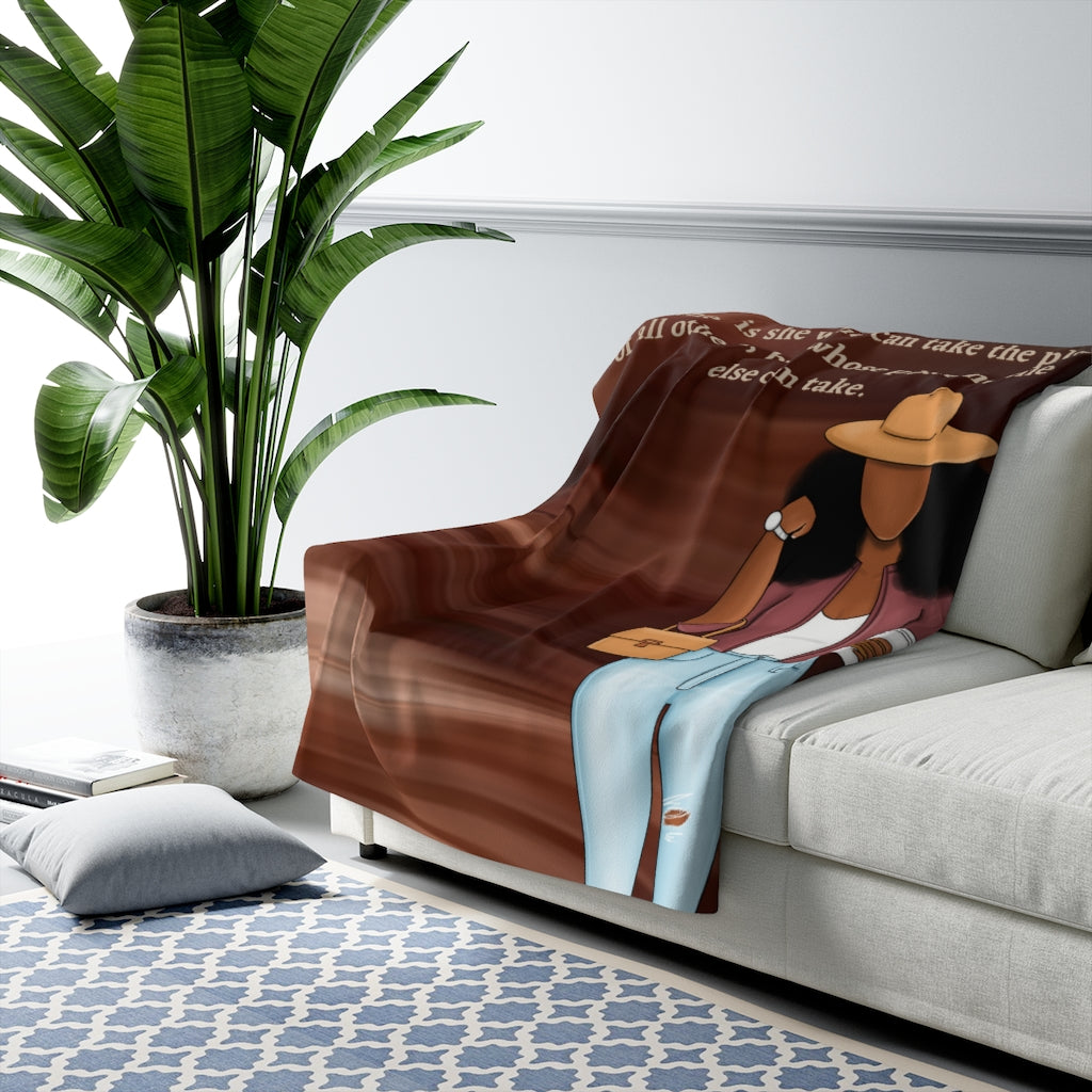 A Mother Is Sherpa Fleece Blanket