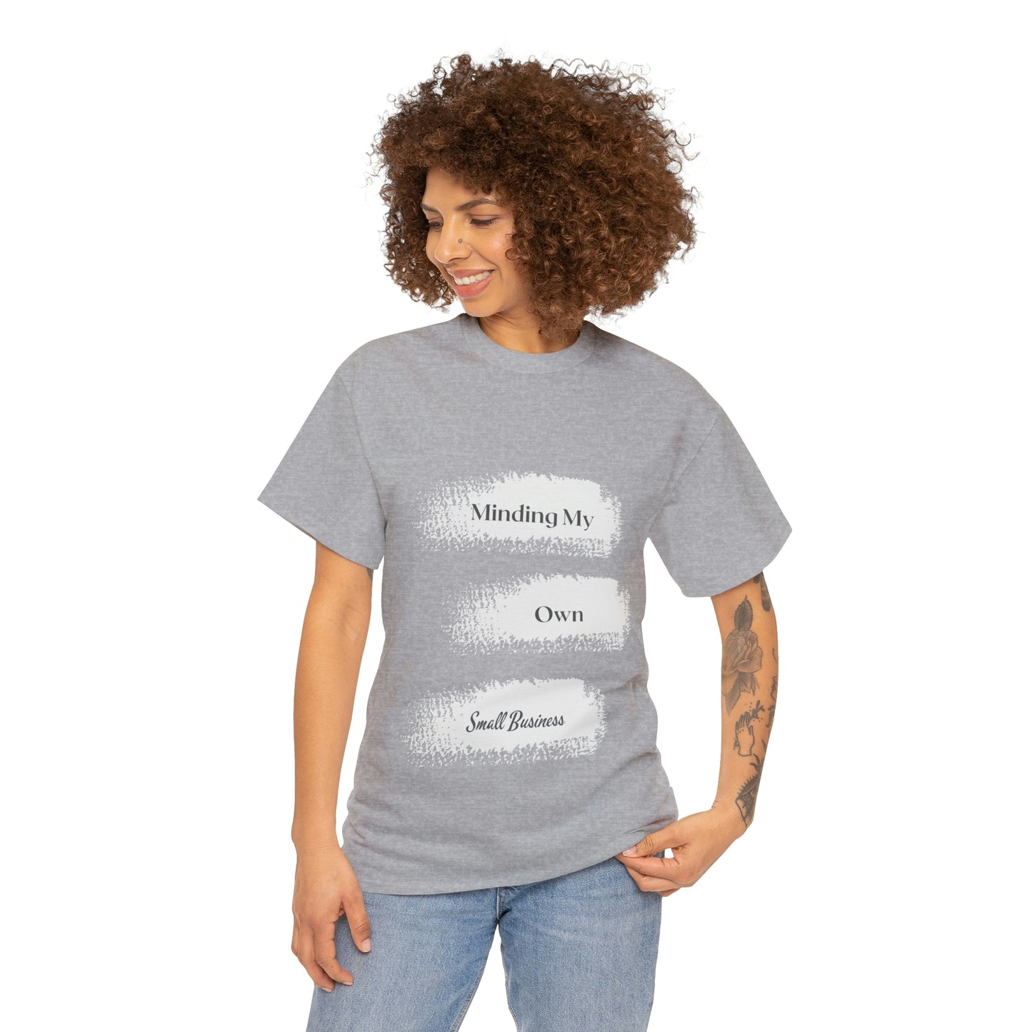 Minding My Own Small Business Unisex Heavy Cotton Tee