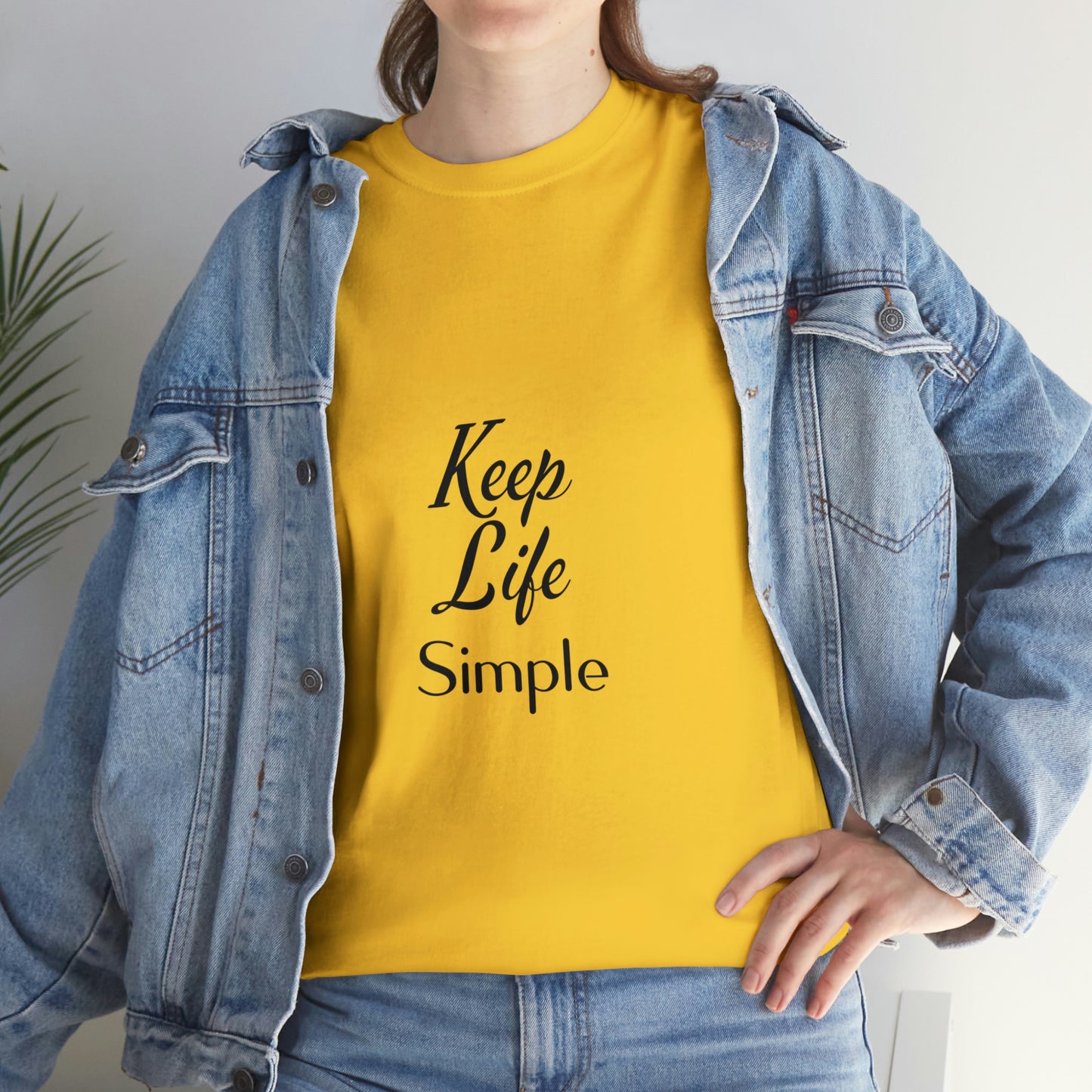 Keep Life Simple Unisex Heavy Cotton Tee