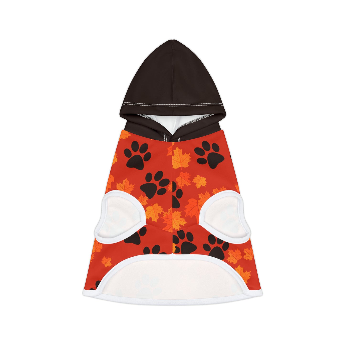 Dog Hoodie - Fall Collection (Dark Orange - With Dark Brown Hood)
