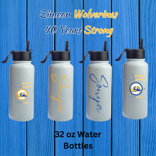 Simeon Wolverines 40th Reunion 32 oz. Water Bottle