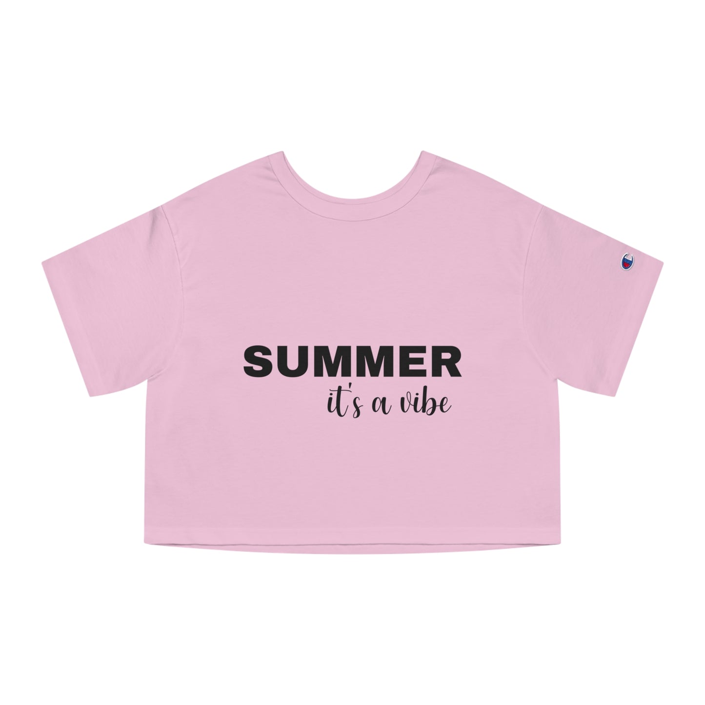 Summer It's A Vibe - Summer Champion Women's Heritage Cropped T-Shirt