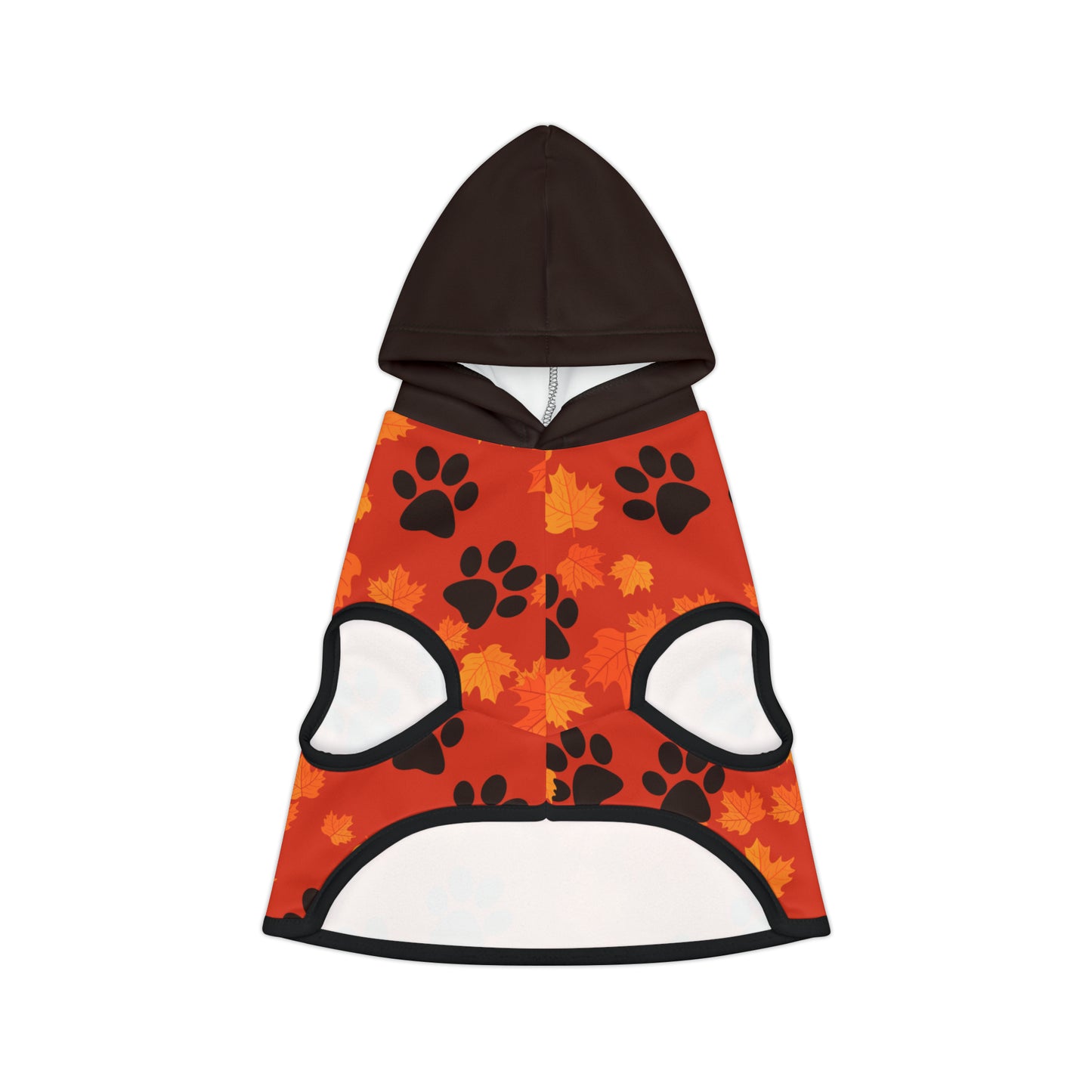 Dog Hoodie - Fall Collection (Dark Orange - With Dark Brown Hood)