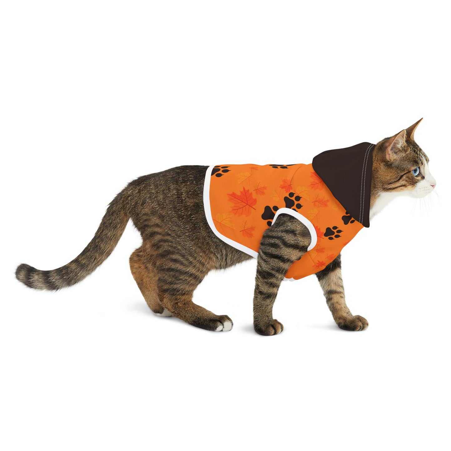 Cat Hoodie - Fall Collection (Light Orange - With Dark Brown Hood)
