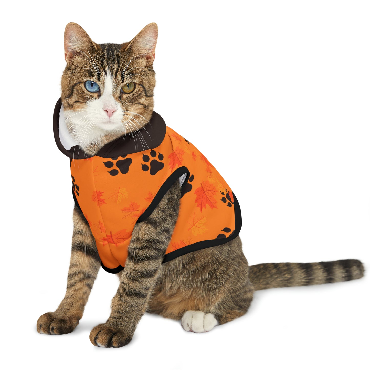 Cat Hoodie - Fall Collection (Light Orange - With Dark Brown Hood)