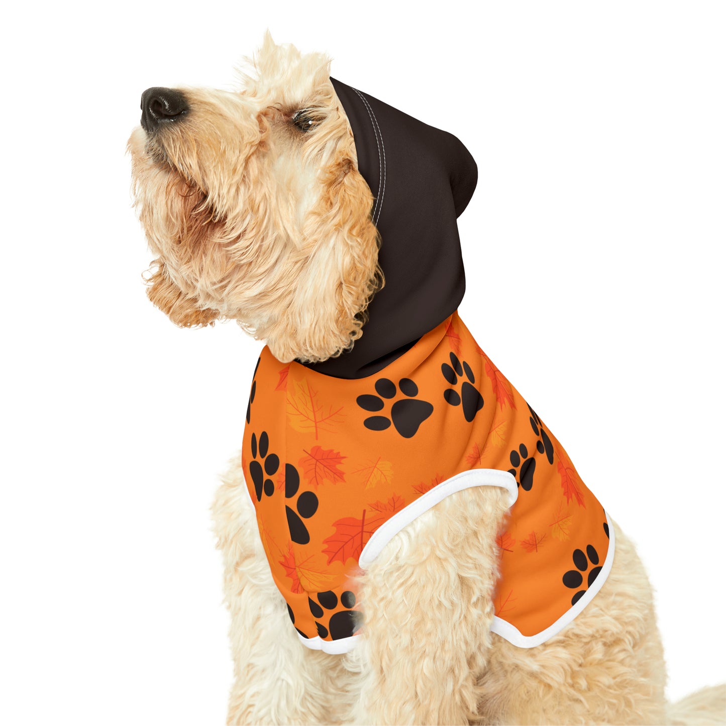 Dog Hoodie - Fall Collection (Light Orange - With Dark Brown Hood)